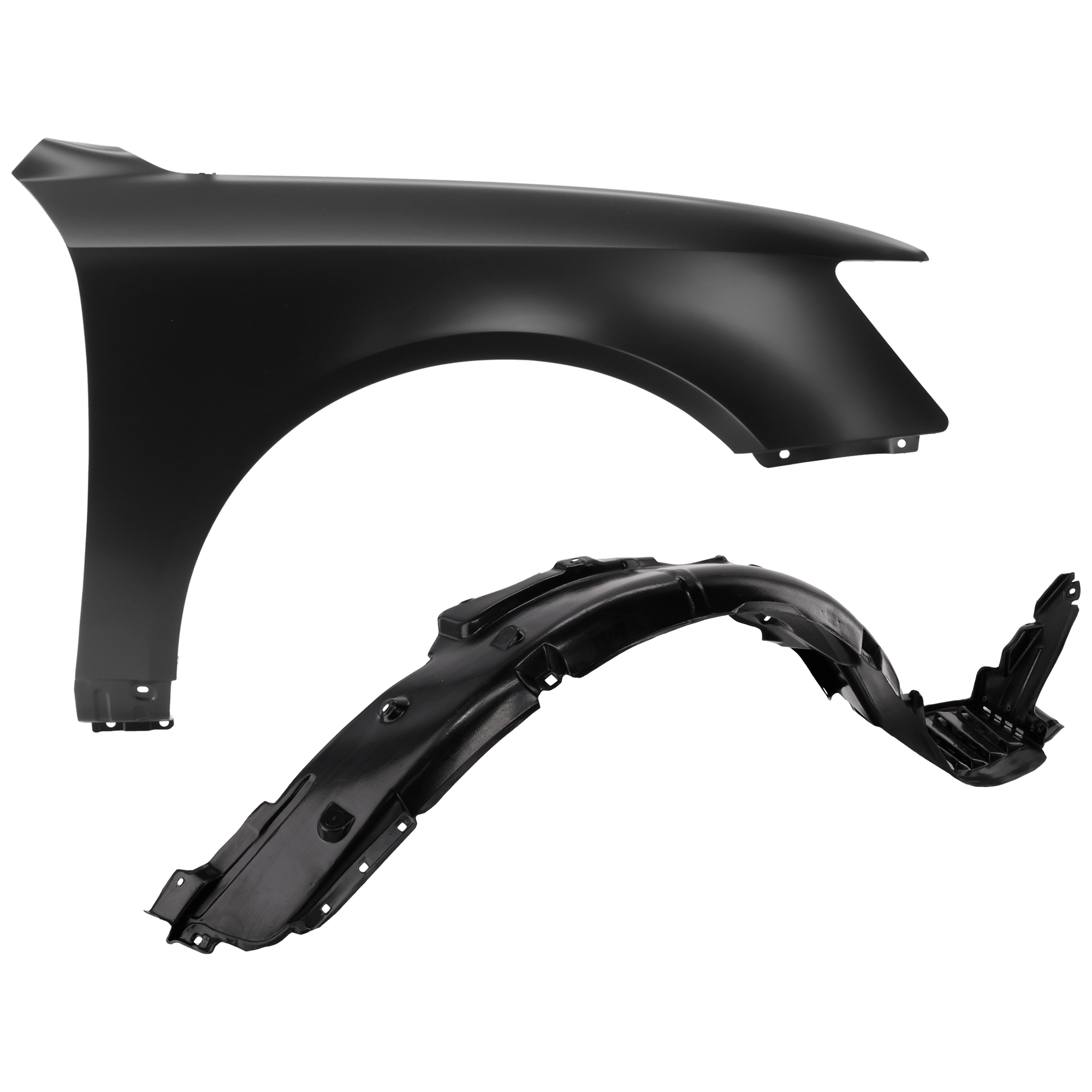 AM SONATA 06-08 FRONT FENDER RH Primed with Fender Liner SKU KIT 050926 AE168 Partslink HY1241134 HY1251116 OEM 663200A000-868120A000