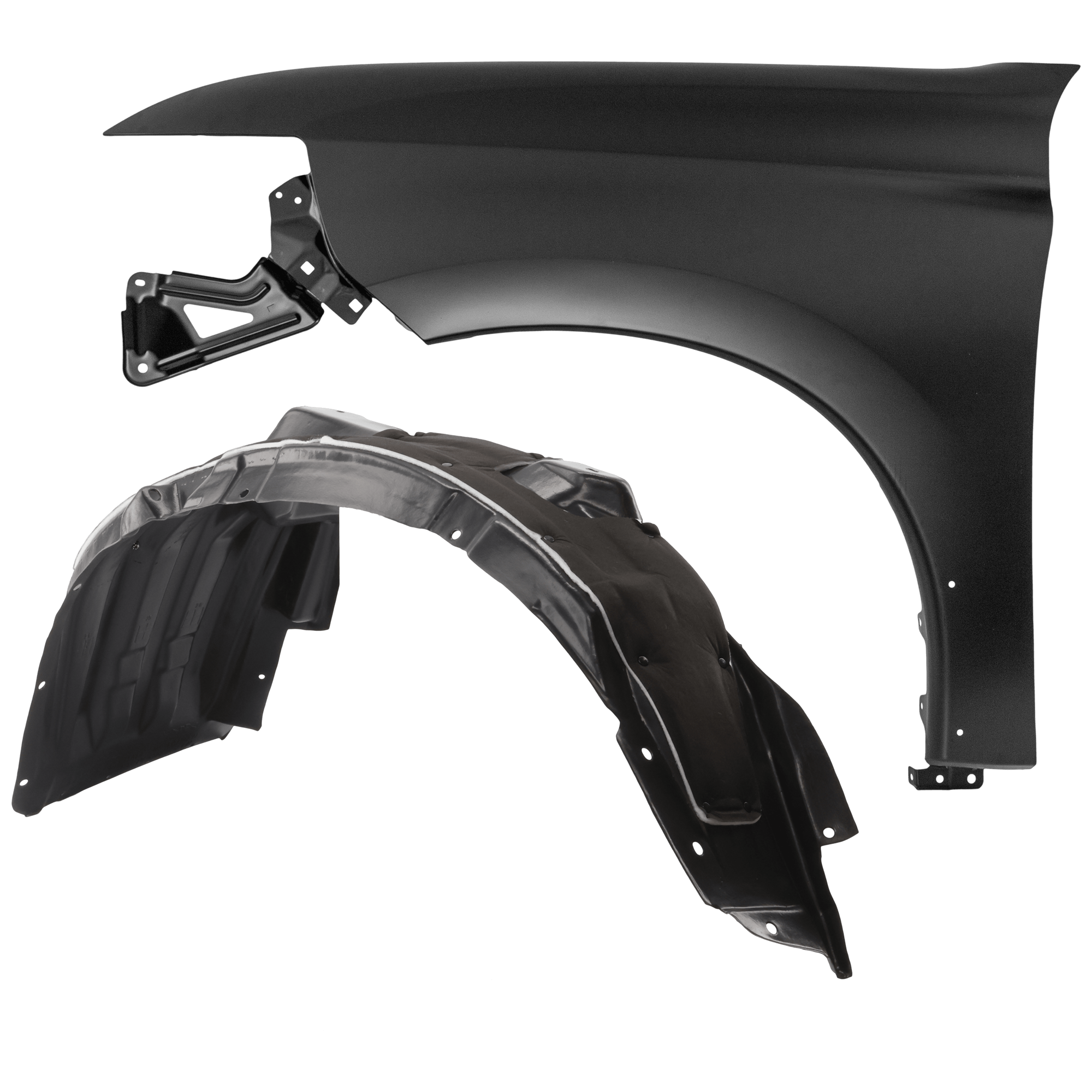 AM OUTLANDER 16-20 FRONT FENDER LH Primed with Fender Liner SKU KIT 050926 AE169 Partslink MI1240179 MI1248133 OEM 5220K685-5370B881 PFM