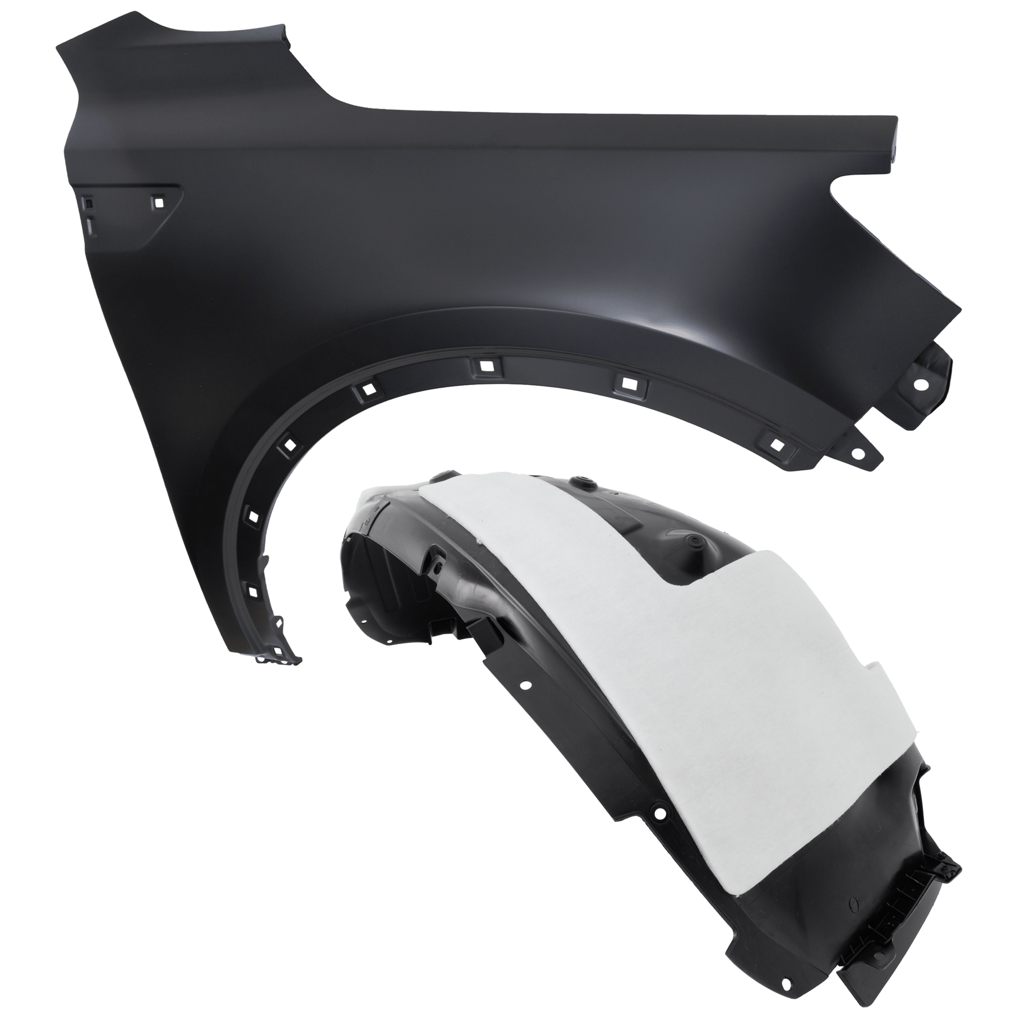 AM SORENTO 21-23 FRONT FENDER RH Steel 2 pc kit with 1 Fender and 1 Fender Liner CAPA SKU KIT 050926 AE1701 Partslink KI1241158C KI1249171C OEM 66320P2000-86812R5010
