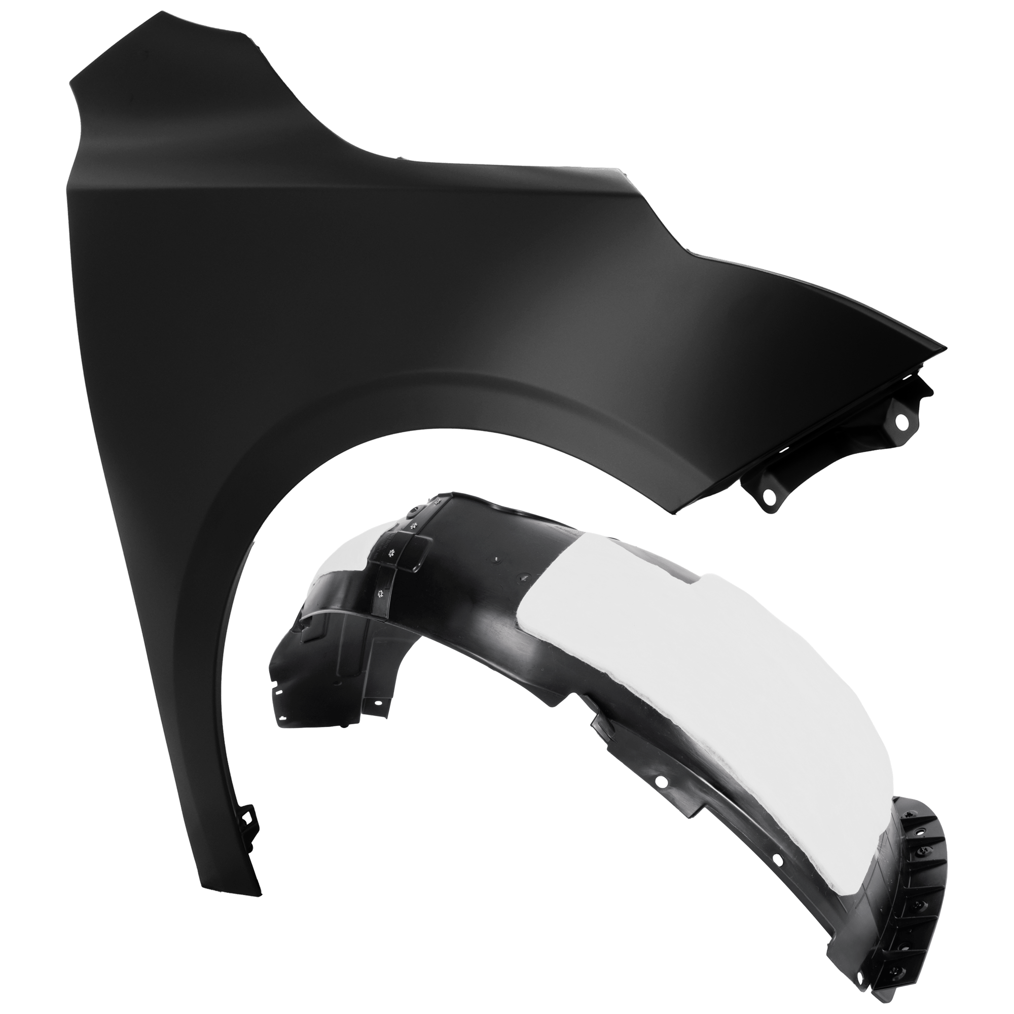 AM FORTE 22-23 FRONT FENDER RH Primed with Fender Liner SKU KIT 050926 AE170 Partslink KI1241154 KI1249174 OEM 66321M7000-86812M7500