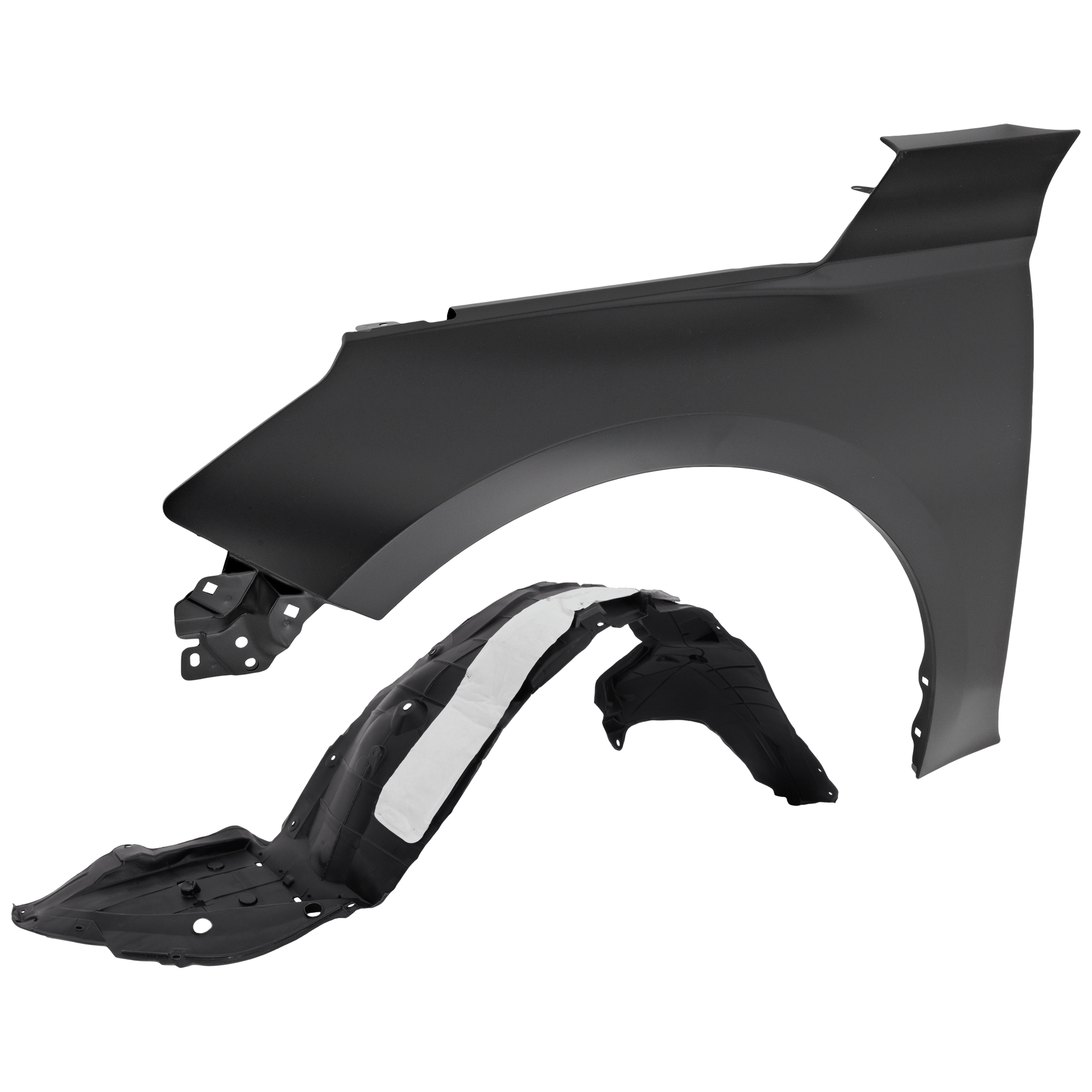 AM ALTIMA 19-25 FRONT FENDER LH Primed 2 pc kit with 1 Fender and 1 Fender Liner CAPA SKU KIT 050926 AE1713 Partslink NI1240234C NI1248165C OEM 631016CA0A 638416CA1A