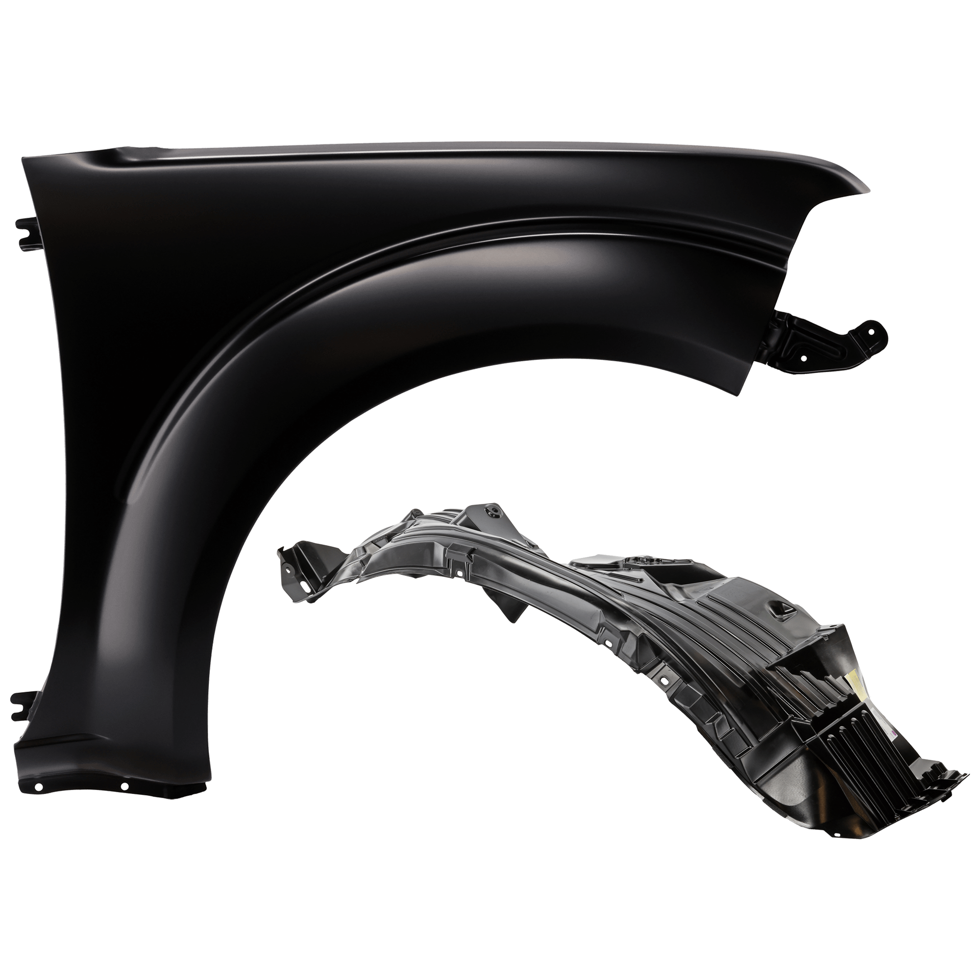AM FRONTIER 05-19 FRONT FENDER RH Primed 2 pc kit with 1 Fender and 1 Fender Liner CAPA SKU KIT 050926 AE1714 Partslink NI1241184C NI1251128C OEM 63100ZL15A 63840ZS00A