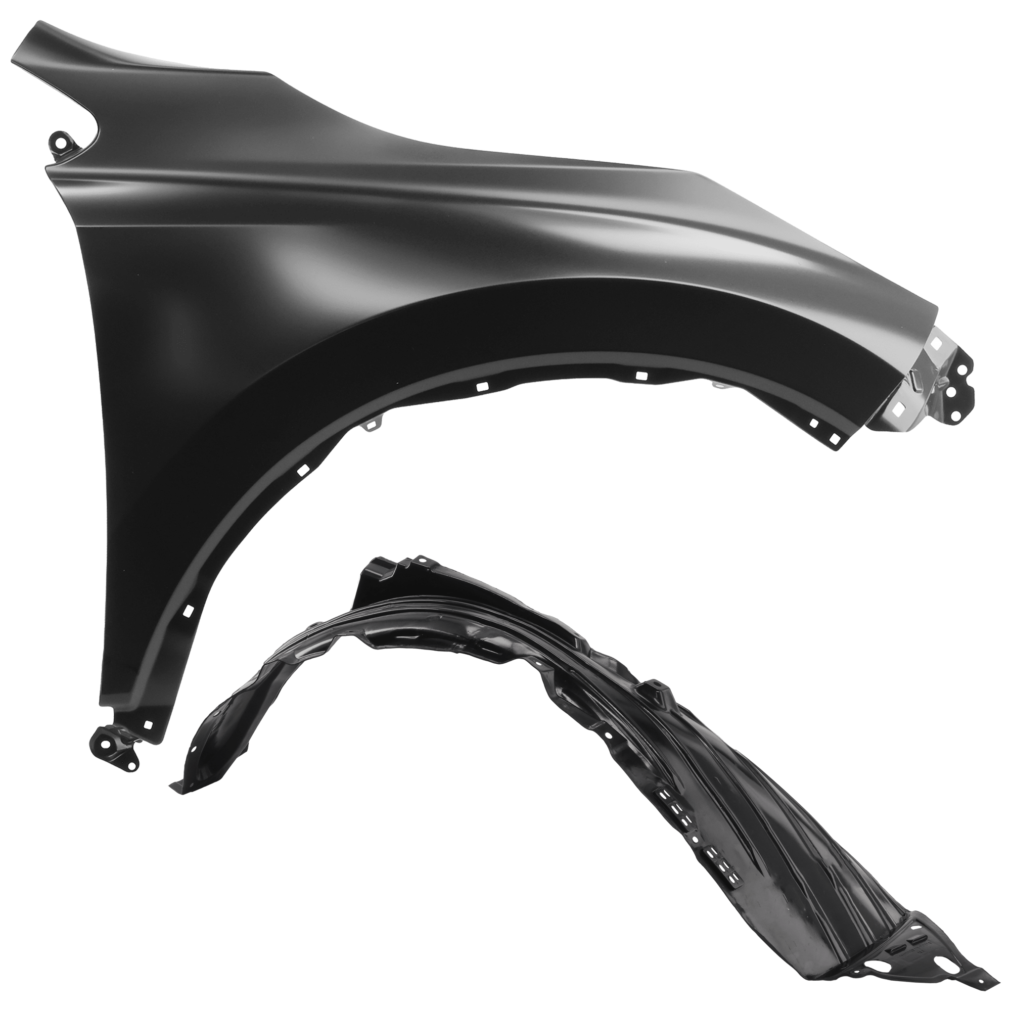 AM CR V 17-22 FRONT FENDER RH Primed with Fender Liner SKU KIT 050926 AE172 Partslink HO1241193 HO1249170 OEM 60211TLAA00ZZ 74100TLAA00