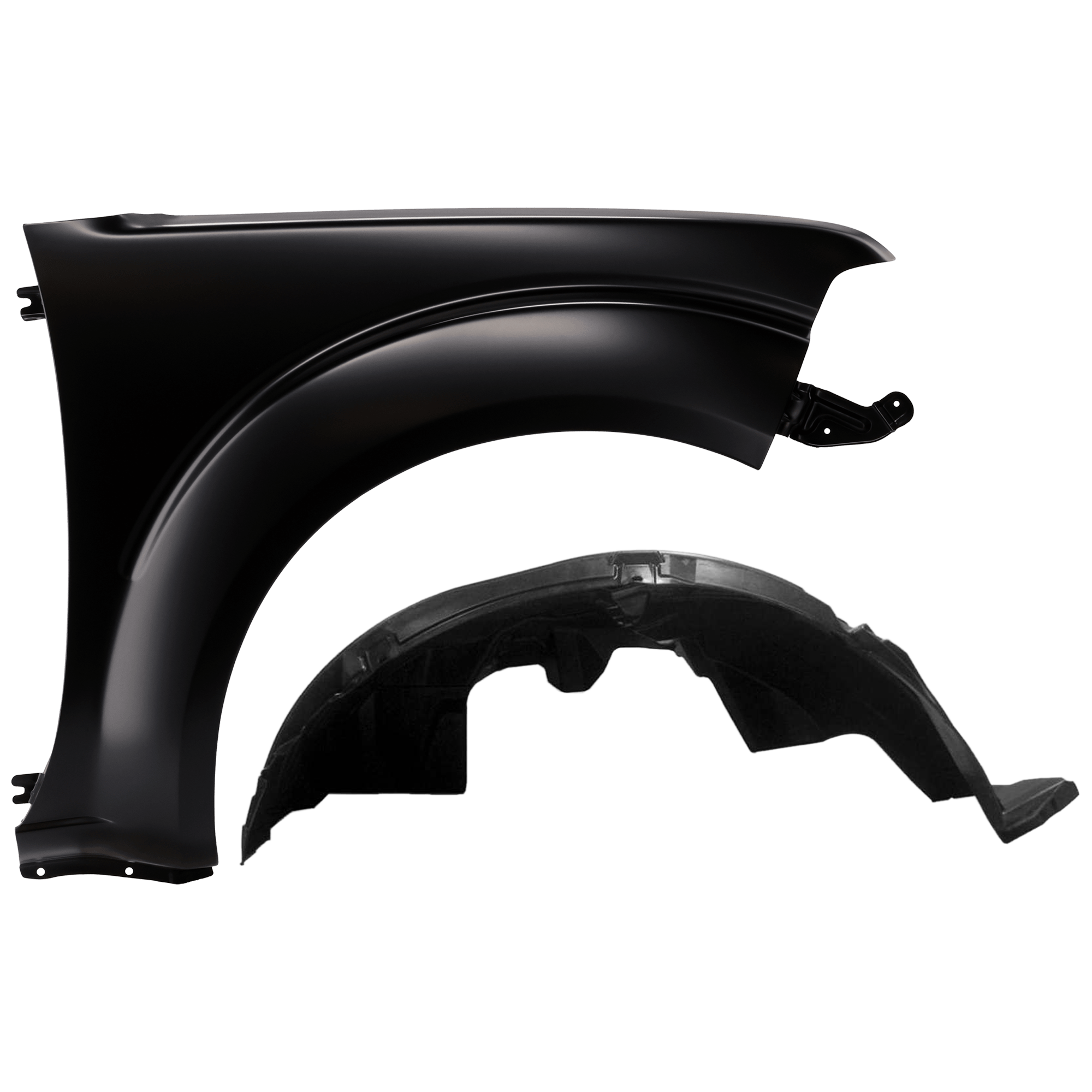 AM FRONTIER 05-19 FRONT FENDER RH Primed 2 pc kit with 1 Fender and 1 Fender Liner CAPA SKU KIT 050926 AE1730 Partslink NI1241184C NI1251127C OEM 63100ZL15A 63840EA800