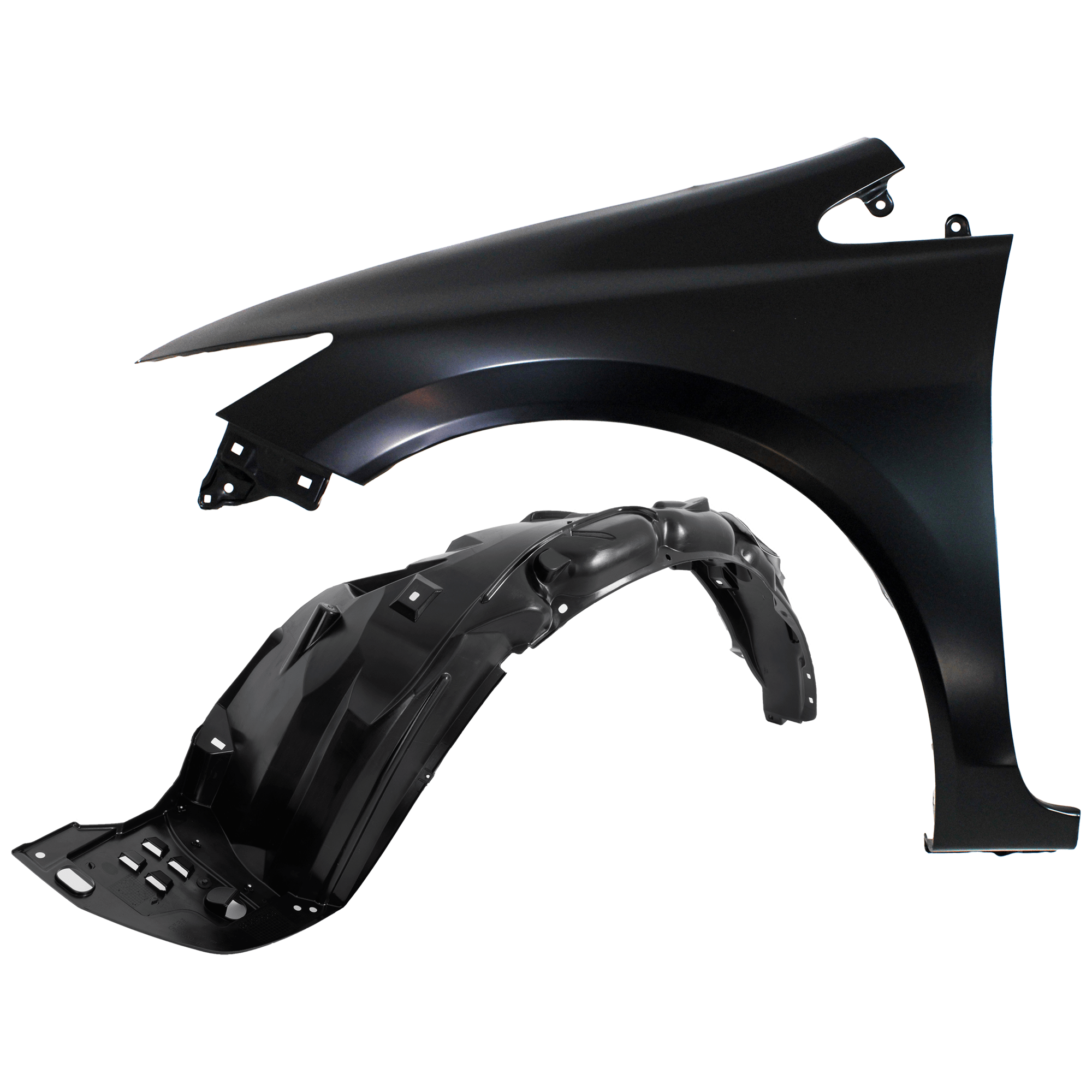 AM CIVIC 12-15 FRONT FENDER LH Primed Coupe 12-13 Sedan 2 pc kit with 1 Fender and 1 Fender Liner CAPA SKU KIT 050926 AE1734 Partslink HO1240181C HO1248142C HO1248166C HO1248167C HO1248145C OEM 60261TR6305ZZ 74151TS8A00-7415