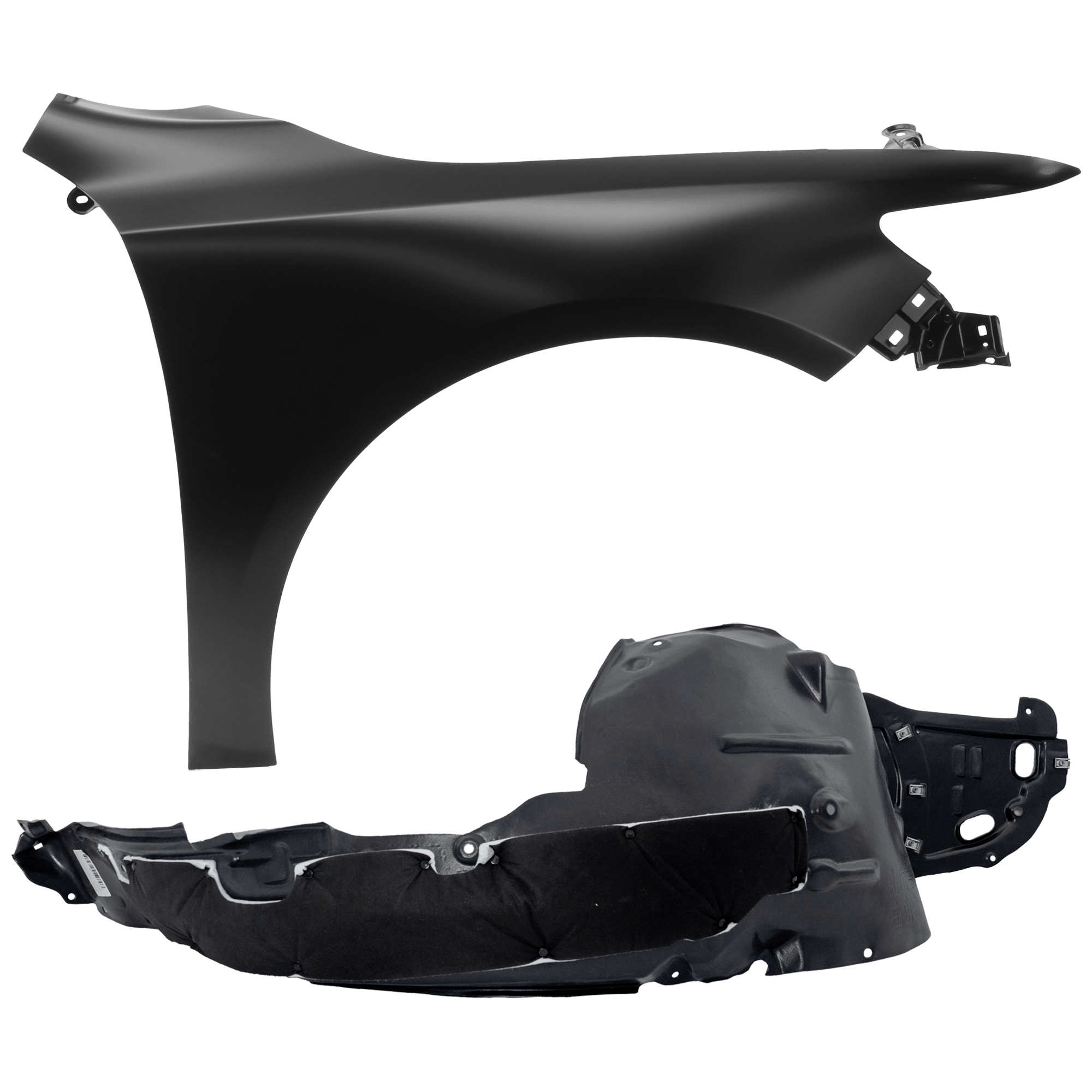 AM TLX 15-17 FRONT FENDER RH Primed Steel 2 pc kit with 1 Fender and 1 Fender Liner CAPA SKU KIT 050926 AE1772 Partslink AC1241126C AC1249137C OEM 60210TZ3A90ZZ 74100TZ3A00