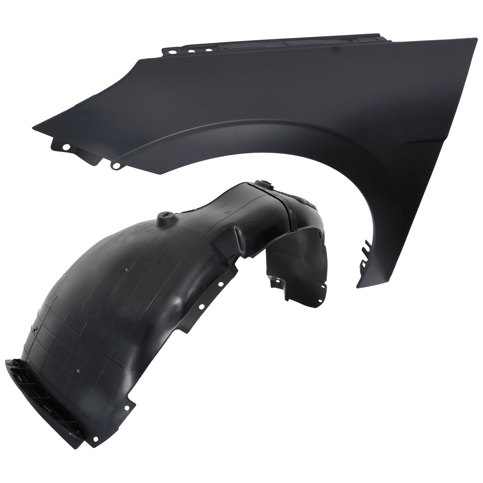 AM ELANTRA 21-23 FRONT FENDER LH USA Built Vehicle Sedan 2 pc kit with 1 Fender and 1 Fender Liner CAPA SKU KIT 050926 AE1783 Partslink HY1240180C HY1248186C OEM 66310AA000-86811AB000