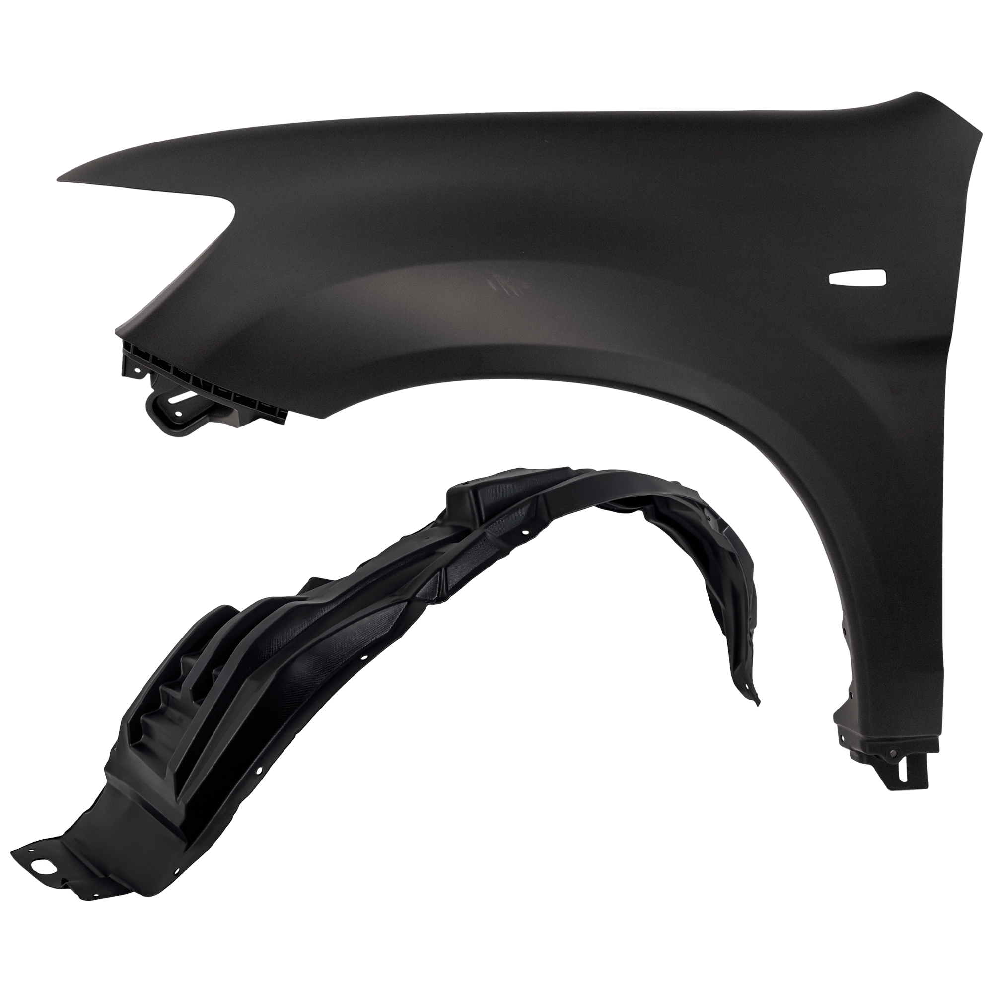 AM OUTLANDER SPORT 11-15 RVR 11-15FRONT FENDER LH Primed with Fender Liner SKU KIT 050926 AE179 Partslink MI1240175 MI1248126 OEM 5220J227-5370A753-5370B847-537
