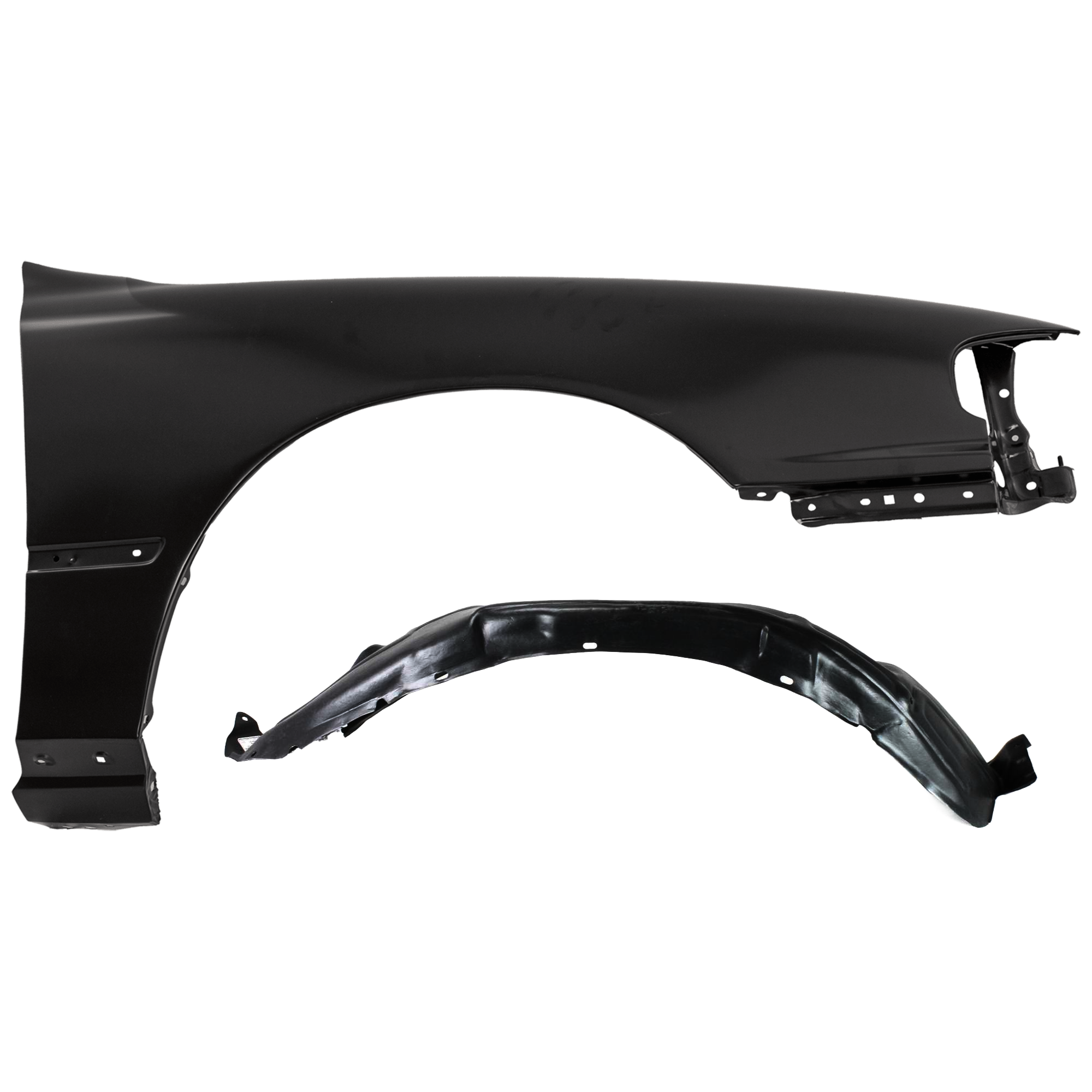 AM CAMRY 92-96 FRONT FENDER RH Primed with Fender Liner SKU KIT 050926 AE180 Partslink TO1241104 TO1249103 OEM 5380106011-5387533040