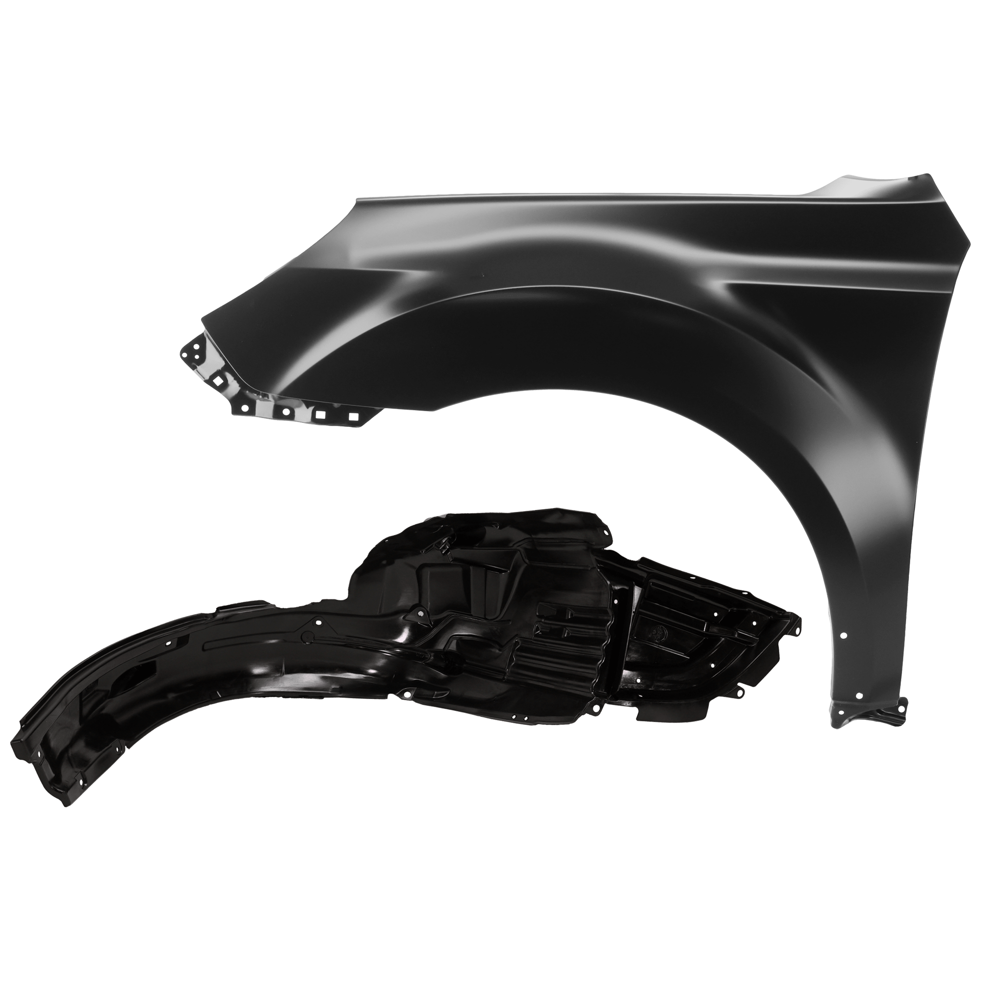 AM OUTBACK 13-14 FRONT FENDER LH Primed with Fender Liner SKU KIT 050926 AE182 Partslink SU1240131 SU1248135 OEM 57120AJ07A9P 59120AJ03C