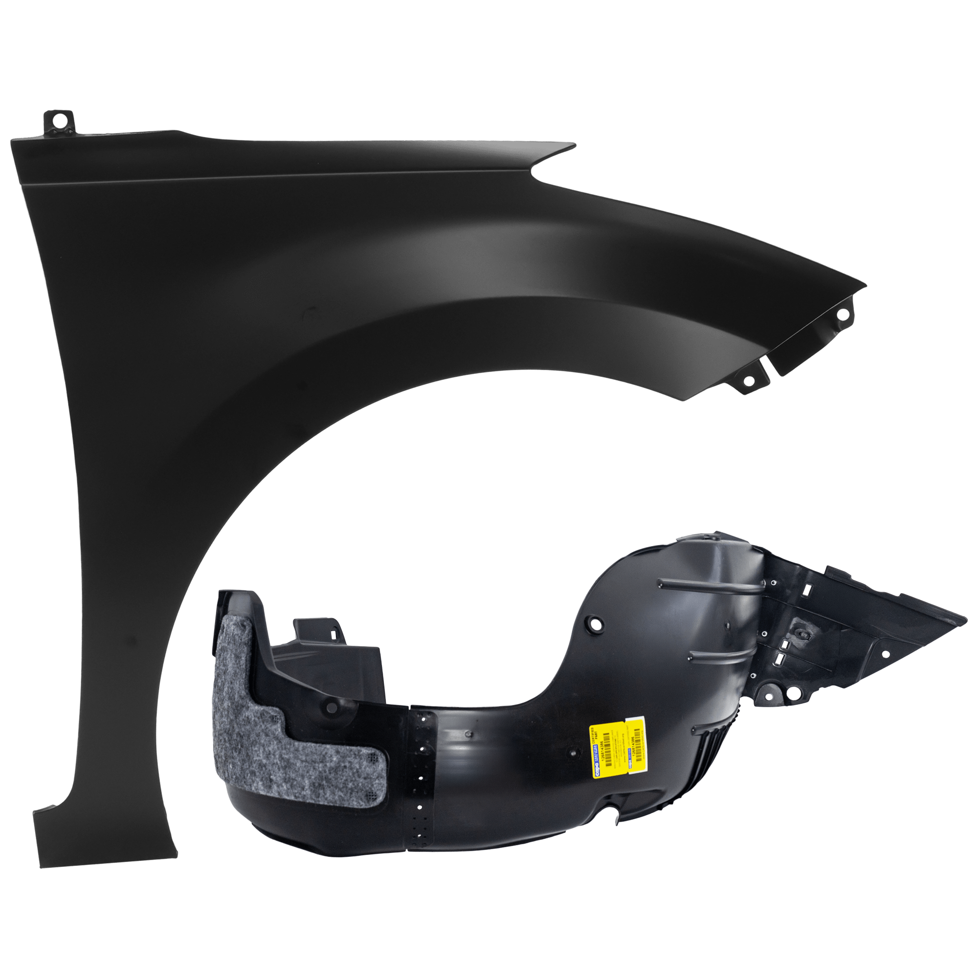 AM ELANTRA 14-16 FRONT FENDER RH Primed Exc. Touring Model Steel 2 pc kit with 1 Fender and 1 Fender Liner CAPA SKU KIT 050926 AE1871 Partslink HY1241152C HY1249133C OEM 663213X000-868123X700