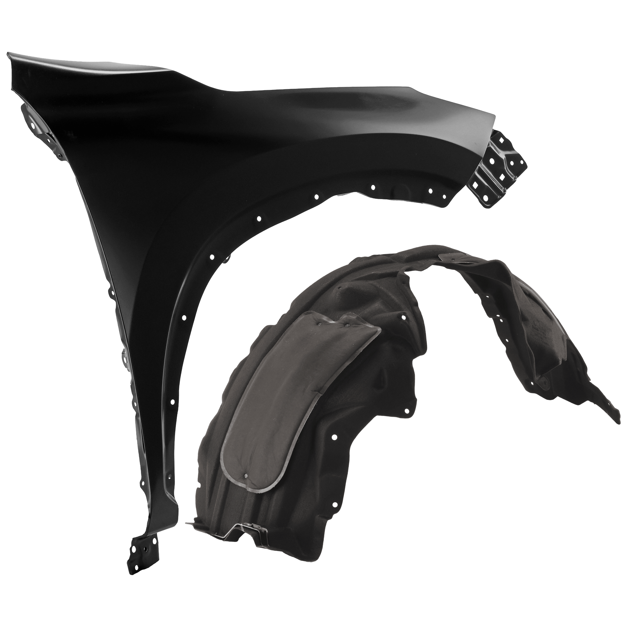 AM NX250-22-24 NX350-22-24 FRONT FENDER RH Aluminum 2 pc kit with 1 Fender and 1 Fender Liner CAPA SKU KIT 050926 AE1880 Partslink LX1241144C LX1249149C OEM 53801F6010-5380178020-53875F60