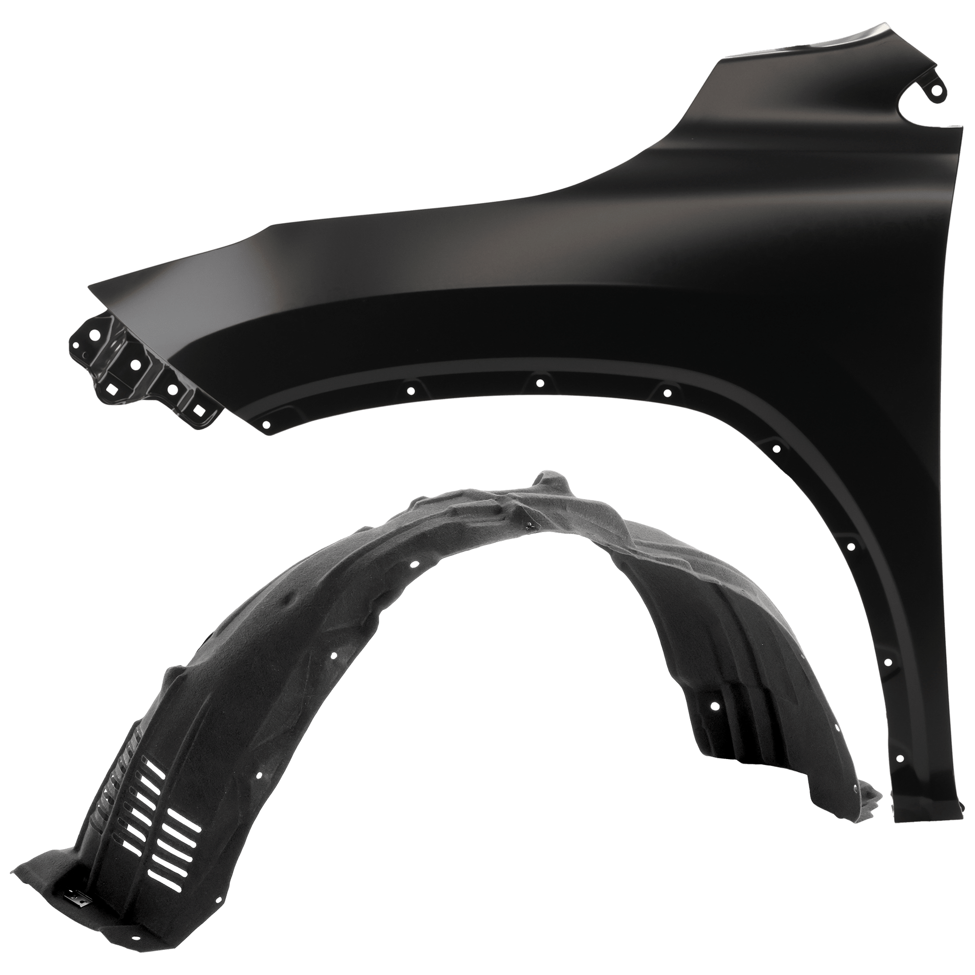 AM RX350-16-22 RX450H 16-22 FRONT FENDER LH Primed 2 pc kit with 1 Fender and 1 Fender Liner CAPA SKU KIT 050926 AE1895 Partslink LX1240138C LX1248137C OEM 538020E060-538020E020-538060E1