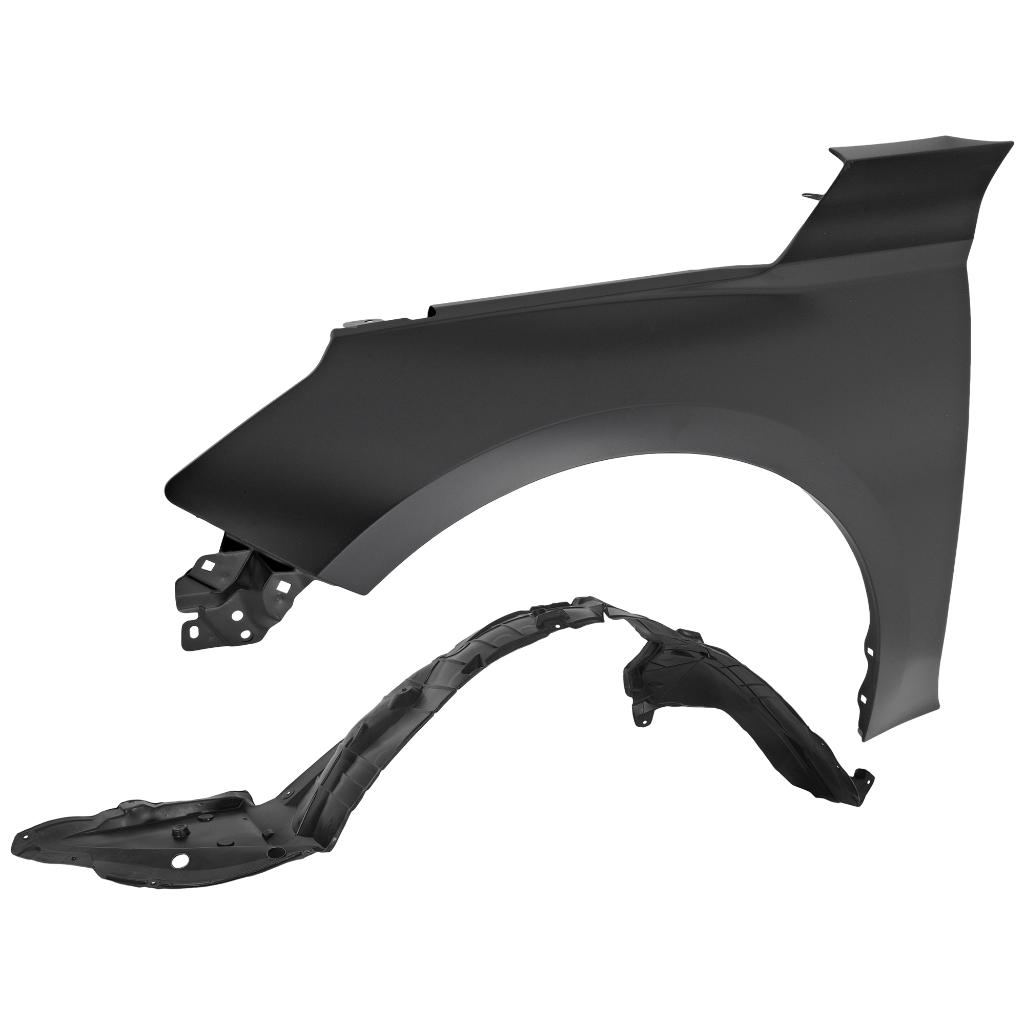 AM ALTIMA 19-23 FRONT FENDER LH Primed 2 pc kit with 1 Fender and 1 Fender Liner CAPA SKU KIT 050926 AE1931 Partslink NI1240234C NI1248166C OEM 631016CA0A 638416CA0A
