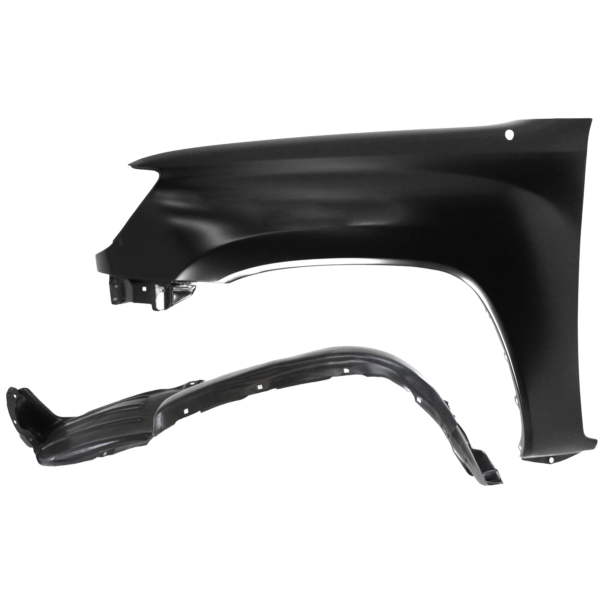 AM TACOMA 05-11 FRONT FENDER LH Primed RWD 2 pc kit with 1 Fender and 1 Fender Liner CAPA SKU KIT 050926 AE1935 Partslink TO1240206C TO1248134C OEM 5381204090-5387604150