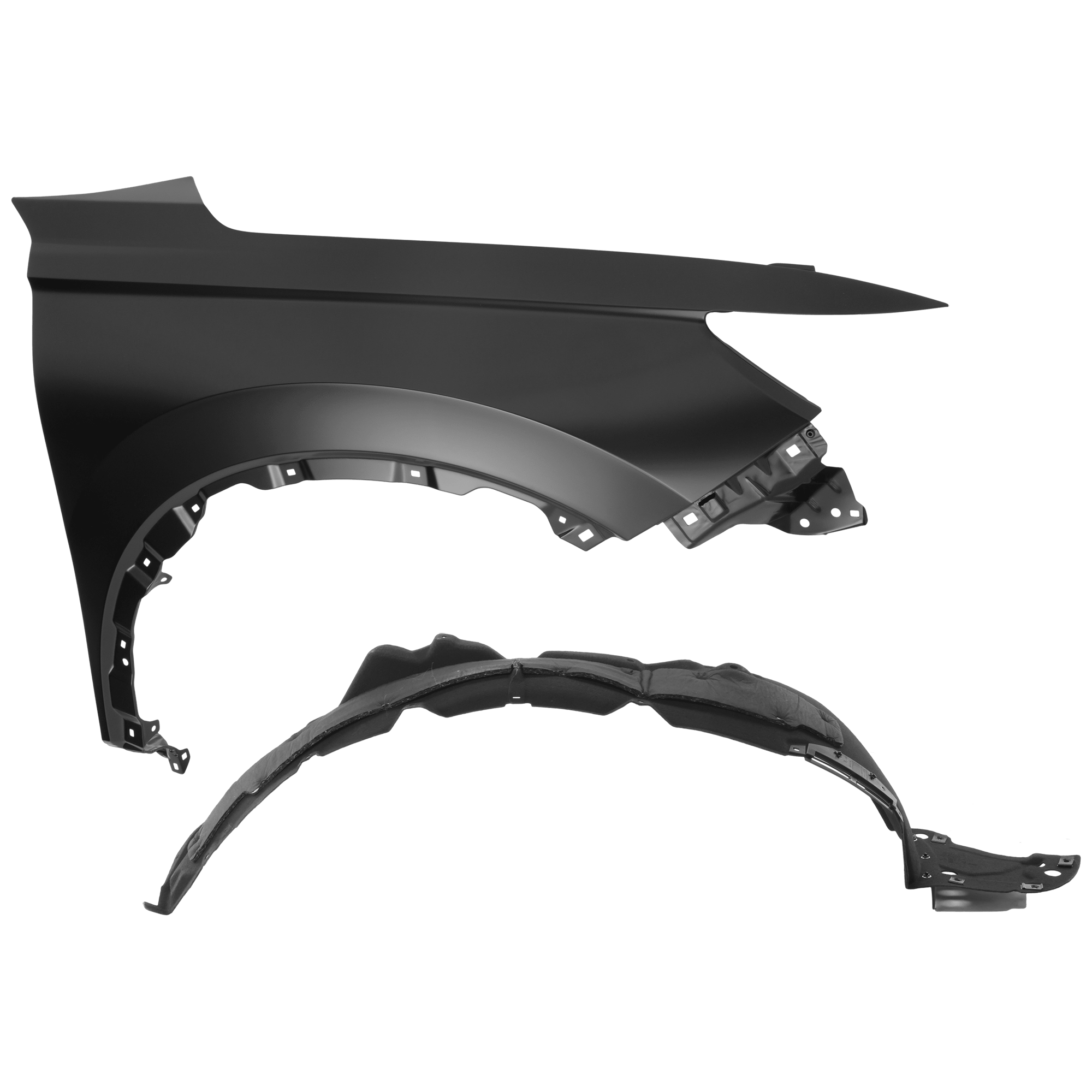 AM CR V 23-24 FRONT FENDER RH Primed Steel 2 pc kit with 1 Fender and 1 Fender Liner CAPA SKU KIT 050926 AE1947 Partslink HO1241204C HO1249212C OEM 602103A0A00ZZ 741003A0A10