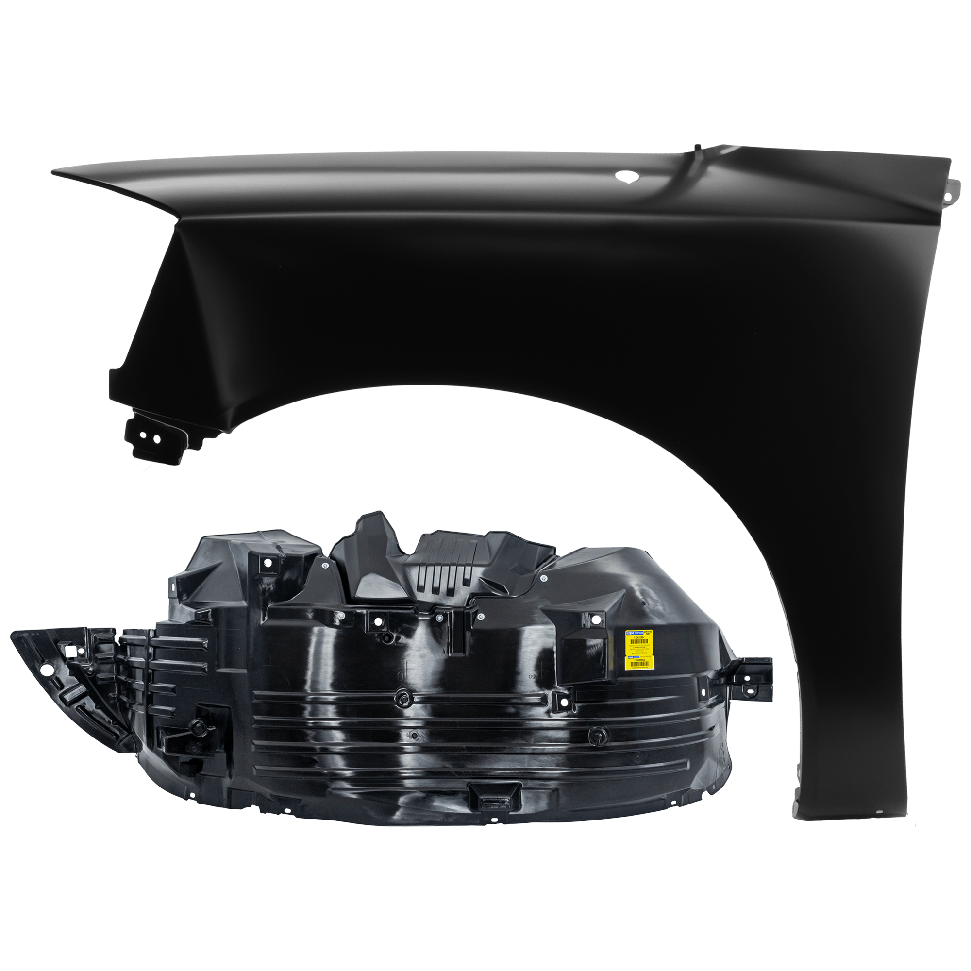 AM TITAN 05-15 FRONT FENDER LH Primed 2 pc kit with 1 Fender and 1 Fender Liner CAPA SKU KIT 050926 AE1968 Partslink NI1240182C NI1250126C OEM F3101ZR1EA 638317S000