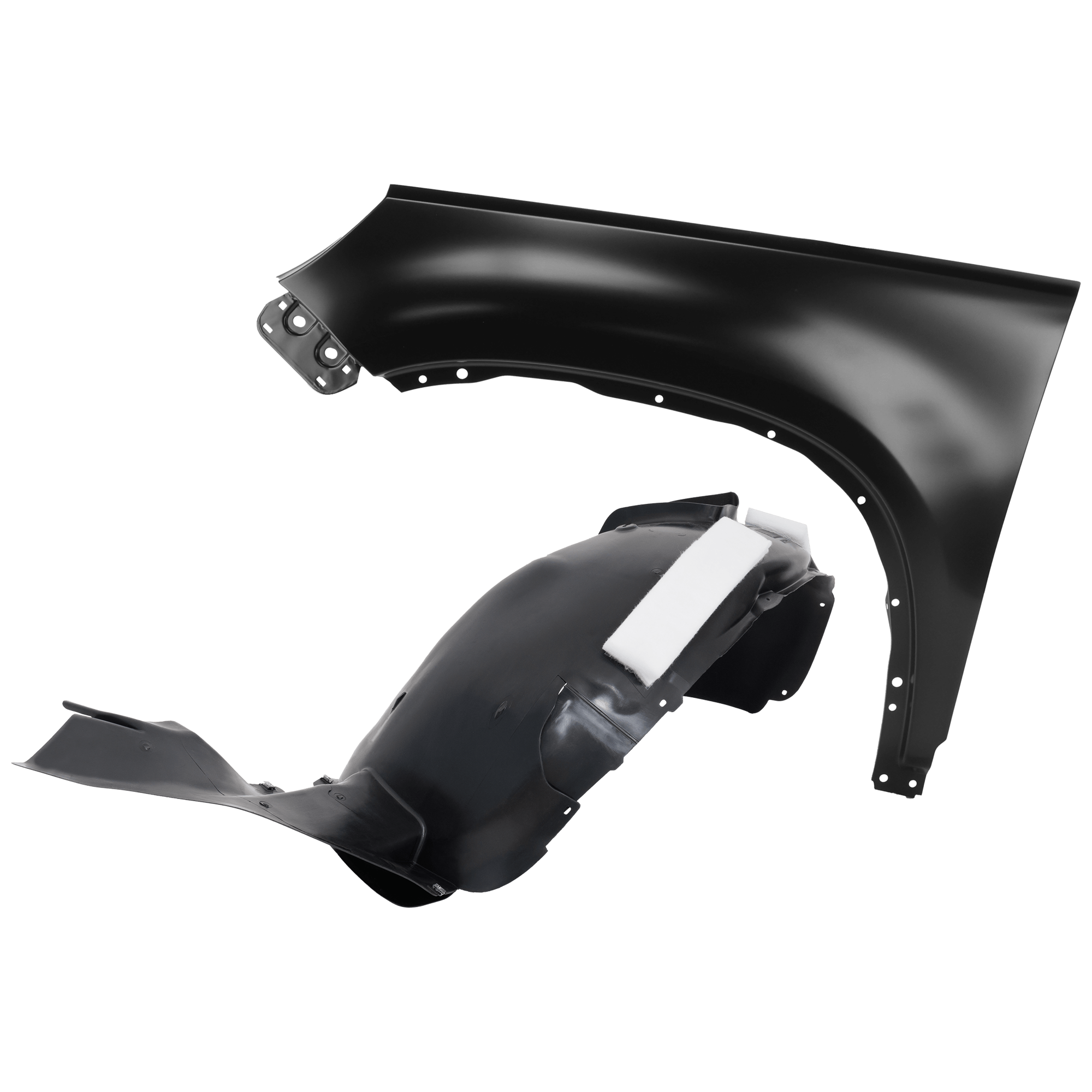 AM TIGUAN 09-17 TIGUAN LIMITED 17-18FRONT FENDER LH Primed with Fender Liner SKU KIT 050926 AE198 Partslink VW1240141 VW1248154 OEM 5N0821105A 5N0805911D