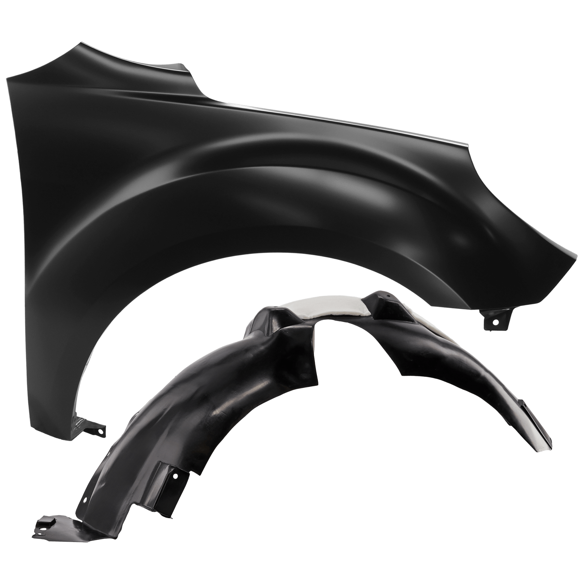 AM EQUINOX 14-17 FRONT FENDER RH Primed 2 pc kit with 1 Fender and 1 Fender Liner CAPA SKU KIT 050926 AE2004 Partslink GM1241364C GM1249240C OEM 22846918-23271692