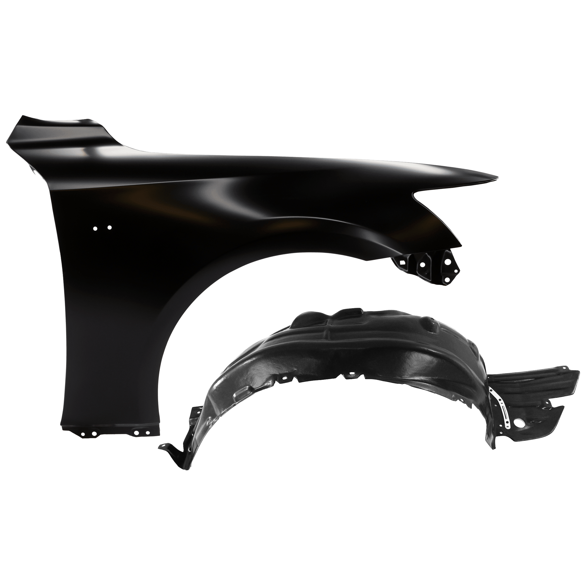 AM IS350-14-16 IS250-14-15 FRONT FENDER RH Primed Exc. C Model w F Sport Pkg 2 pc kit with 1 Fender and 1 Fender Liner CAPA SKU KIT 050926 AE2047 Partslink LX1241130C LX1249126C OEM 5380153160-5380553070