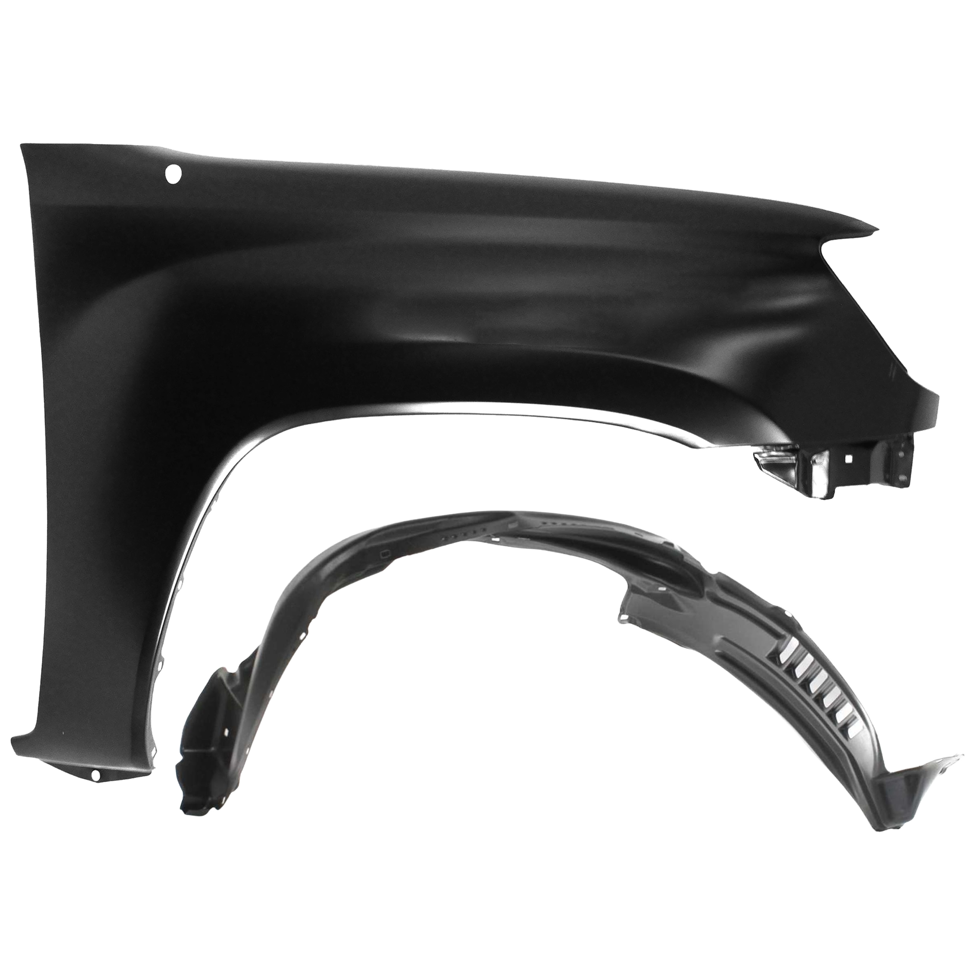 AM TACOMA 05-11 FRONT FENDER RH Primed RWD 2 pc kit with 1 Fender and 1 Fender Liner CAPA SKU KIT 050926 AE2067 Partslink TO1241206C TO1249134C OEM 5381104090-5387504150