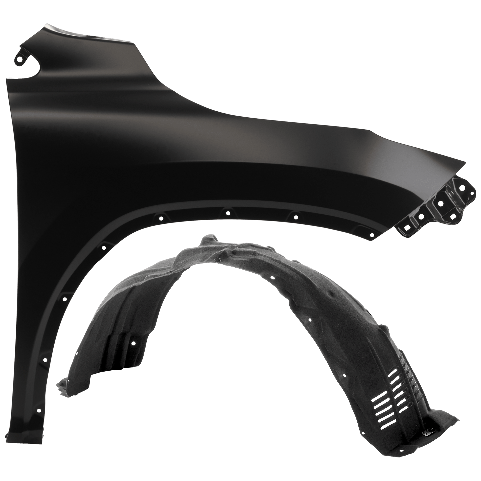 AM RX350-16-22 RX450H 16-22 FRONT FENDER RH Primed 2 pc kit with 1 Fender and 1 Fender Liner CAPA SKU KIT 050926 AE2077 Partslink LX1241138C LX1249137C OEM 538010E150-538050E070