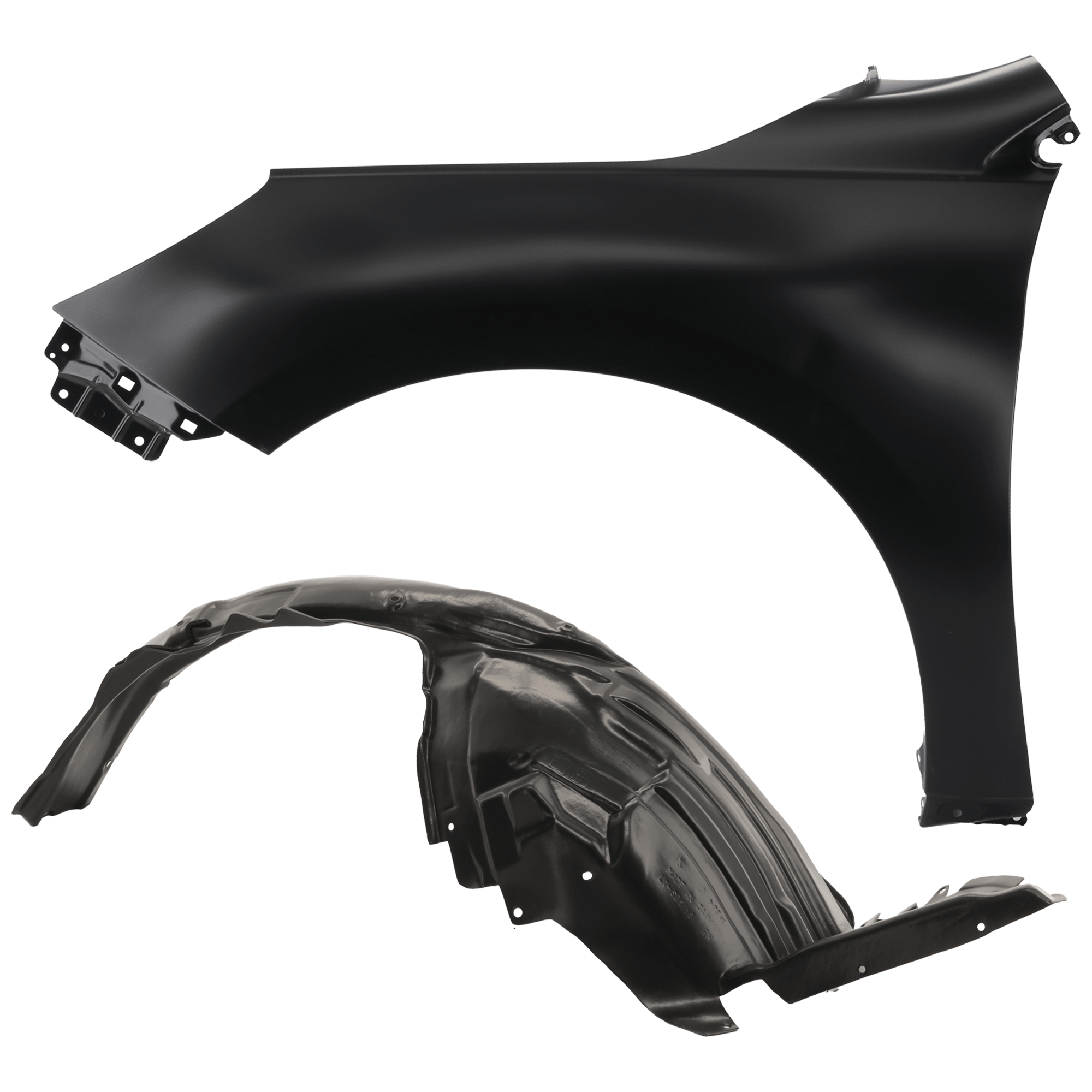 AM LEGACY 15-19 FRONT FENDER LH Primed with Fender Liner SKU KIT 050926 AE208 Partslink SU1240140 SU1248125 SU1248130 OEM 57120AL01A9P 59110AL03B 59110A