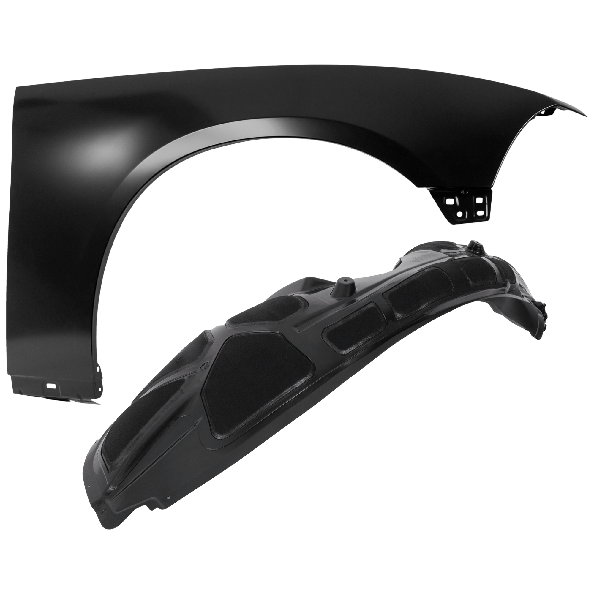 AM CHARGER 11-14 FRONT FENDER RH Primed Steel 2 pc kit with 1 Fender and 1 Fender Liner CAPA SKU KIT 050926 AE2092 OEM 55113584AB 68083028AH