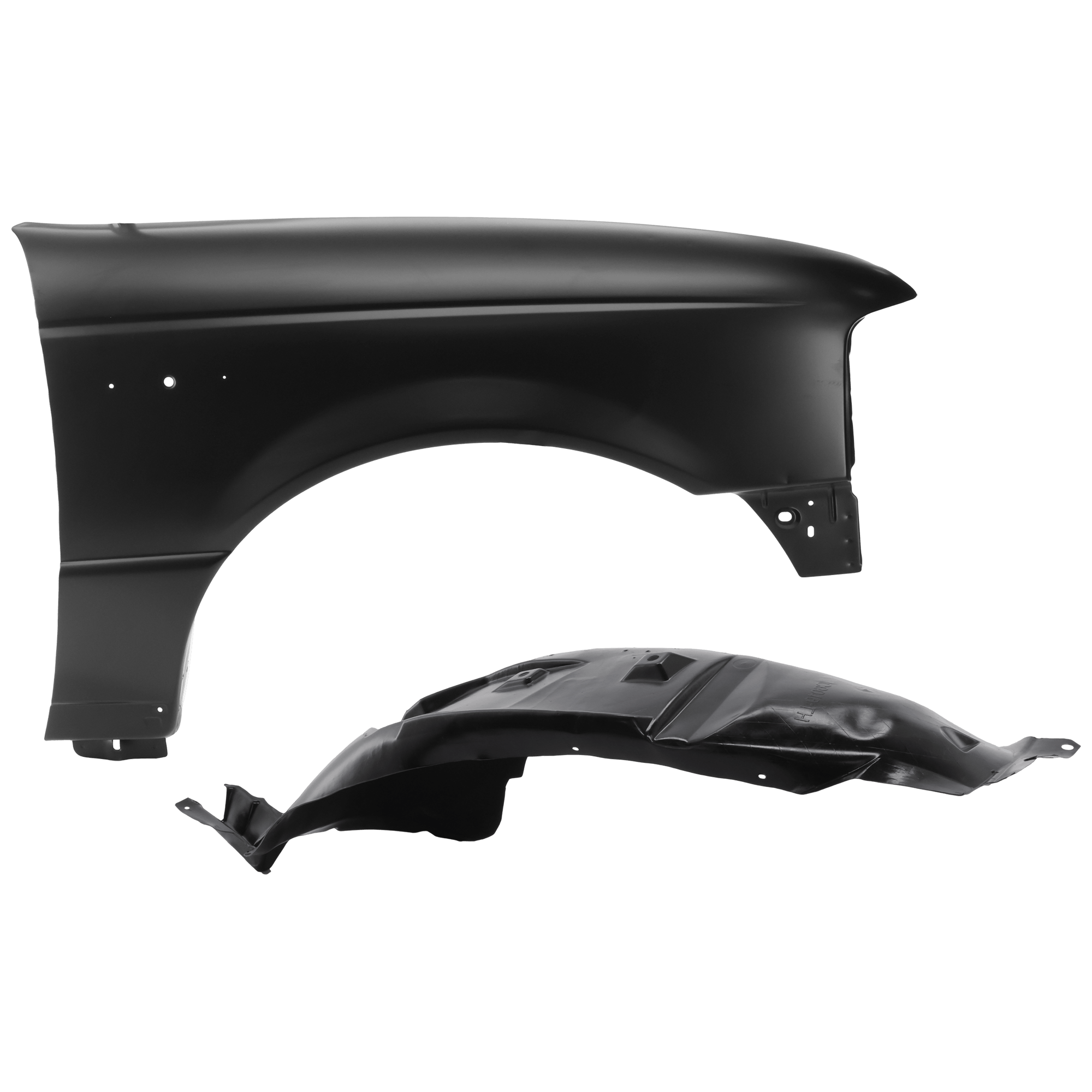AM RANGER 98-03 FRONT FENDER RH Primed with Fender Liner SKU KIT 050926 AE216 Partslink FO1241195 FO1249109 OEM F87Z16005AA 4L5Z16054AA