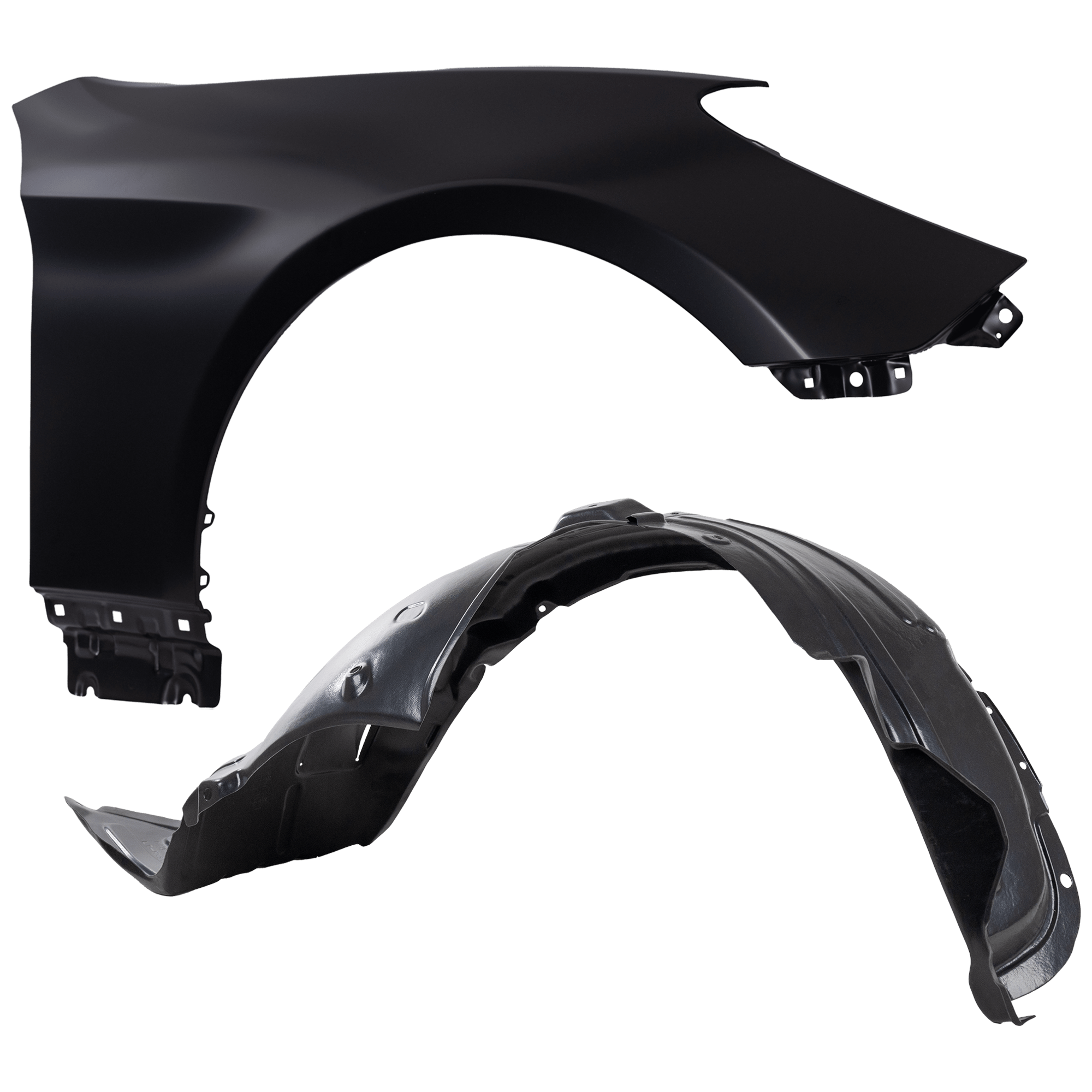 AM GENESIS COUPE 13-16 FRONT FENDER RH Primed with Fender Liner SKU KIT 050926 AE21 Partslink HY1241149 HY1249144 OEM 663212M000-868122M500