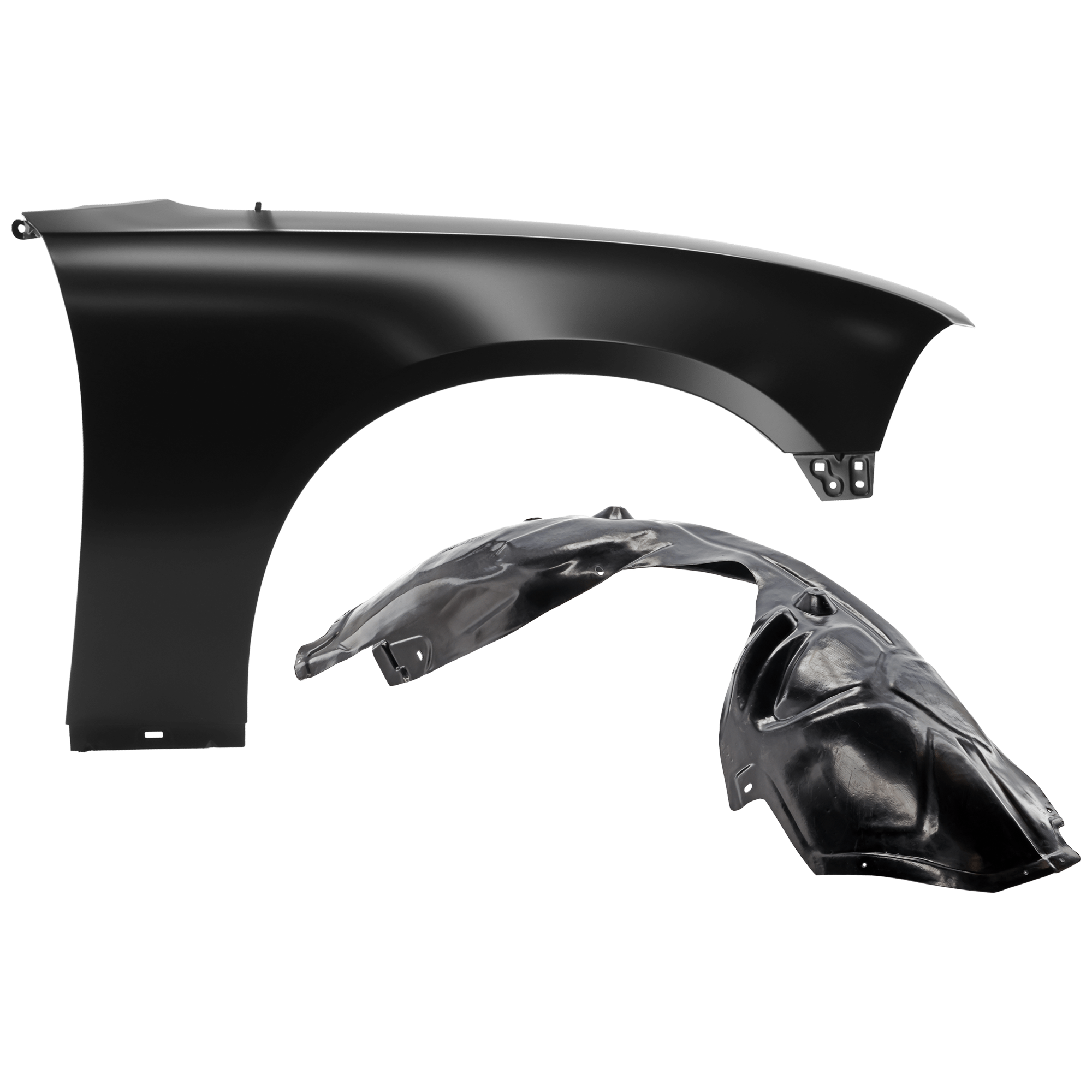 AM CHARGER 11-14 FRONT FENDER RH Primed with Fender Liner SKU KIT 050926 AE22 Partslink CH1241275 CH1249154 OEM 55113584AB 68083028AH PFM