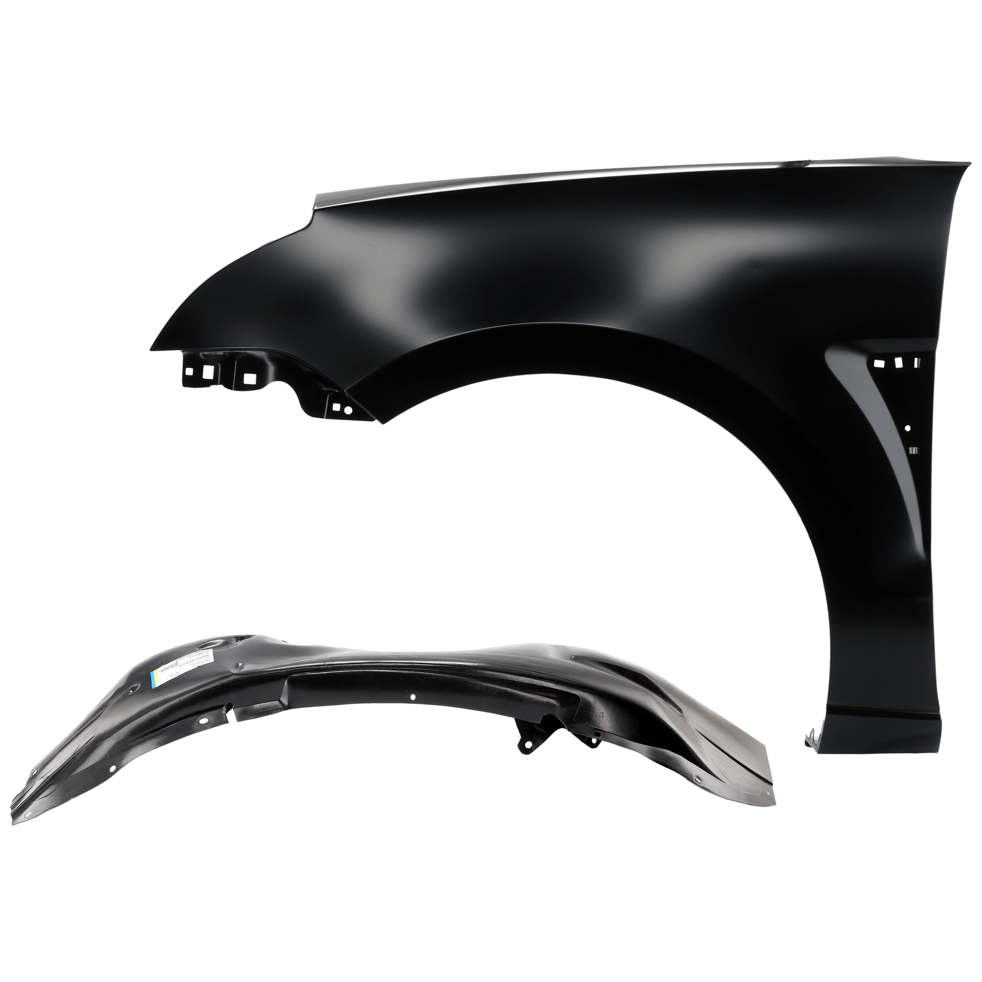 AM FOCUS 08-09 FRONT FENDER LH Primed with Fender Liner SKU KIT 050926 AE234 Partslink FO1240266 FO1248131 OEM 8S4Z16006B 8S4Z16103A
