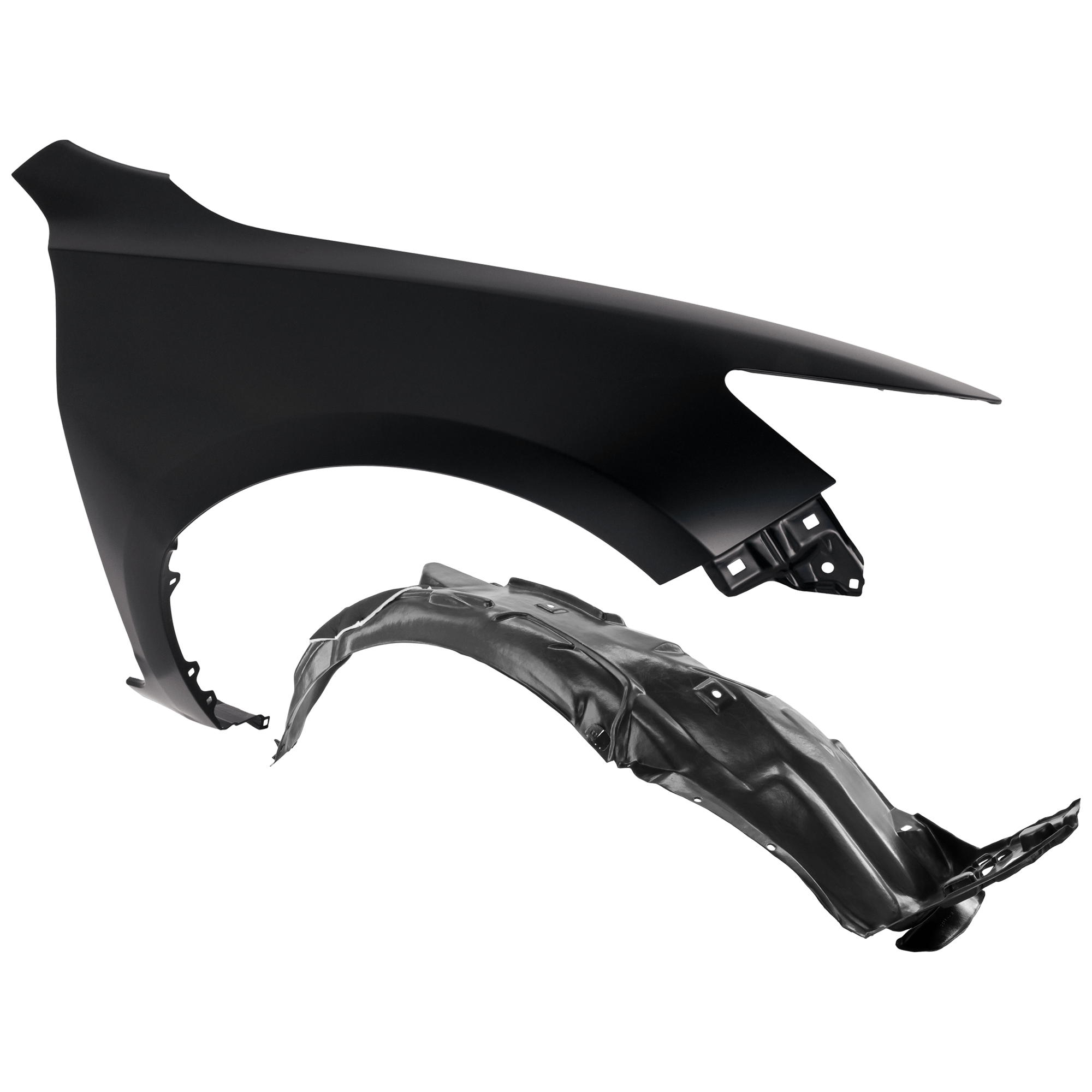AM ILX 13-15 FRONT FENDER RH Primed with Fender Liner SKU KIT 050926 AE246 Partslink AC1241129 AC1249135 OEM 60210TX6A91ZZ 74101TX6A01 PFM