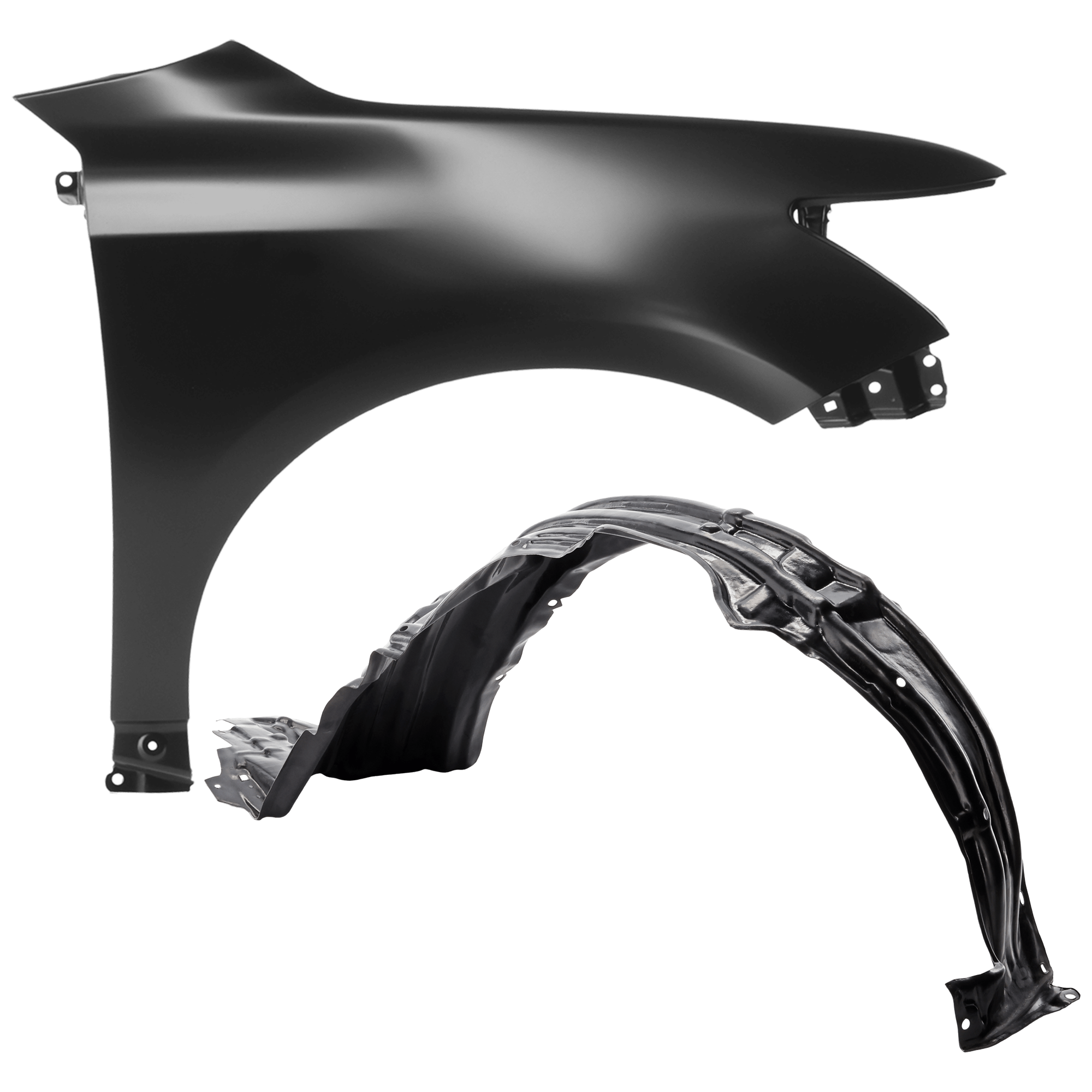 AM CT200H 11-17 FRONT FENDER RH Primed with Fender Liner SKU KIT 050926 AE258 Partslink LX1241122 LX1249113 OEM 5380176020-5380576011