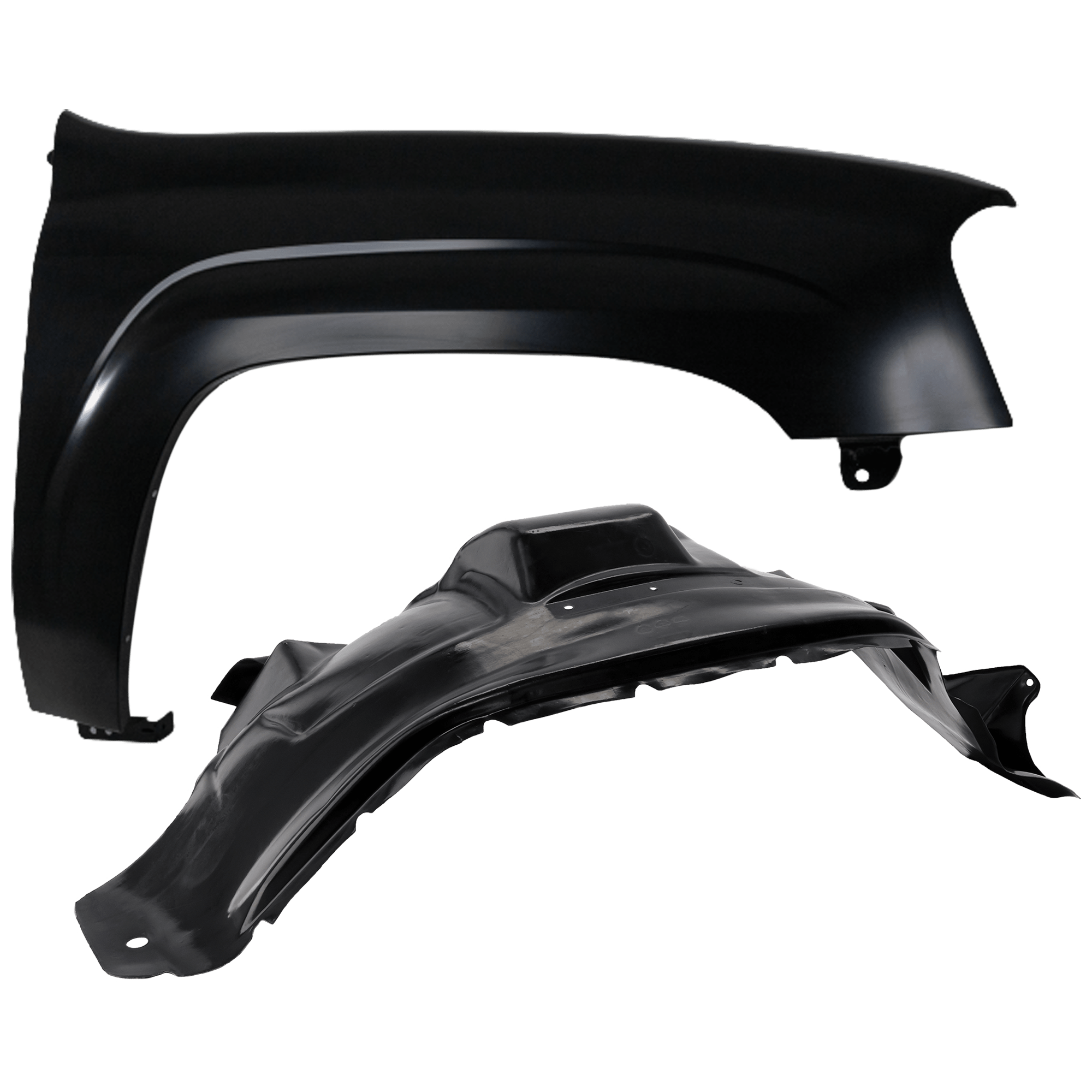 AM TRAILBLAZER 02-09 FRONT FENDER RH Primed with Fender Liner SKU KIT 050926 AE259 Partslink GM1241289 GM1249127 OEM 12477994-15165308