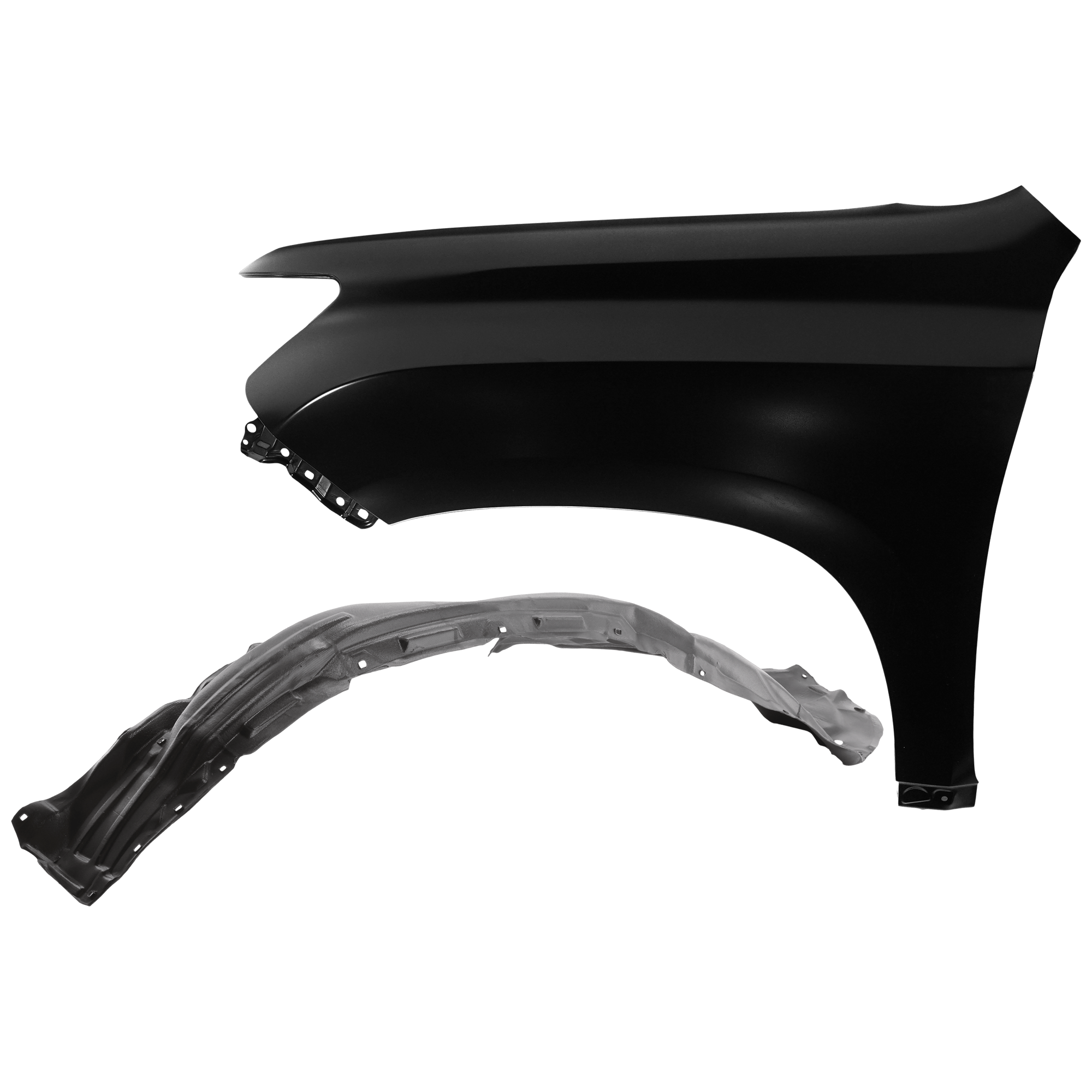 AM GX460-14-23 FRONT FENDER RH Primed with Fender Liner SKU KIT 050926 AE264 Partslink LX1241131 LX1249123 OEM 5381160C80-5380560071-53805600