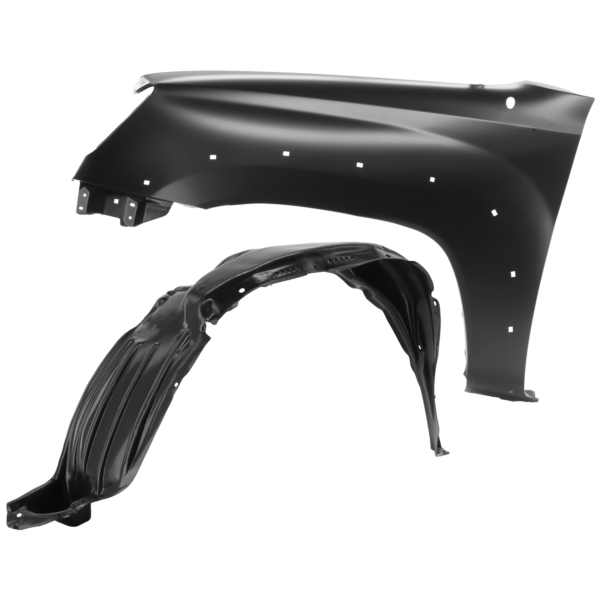 AM TACOMA 05-11 FRONT FENDER LH Primed with Fender Liner SKU KIT 050926 AE271 Partslink TO1240208 TO1248135 OEM 5381204100-5387604160