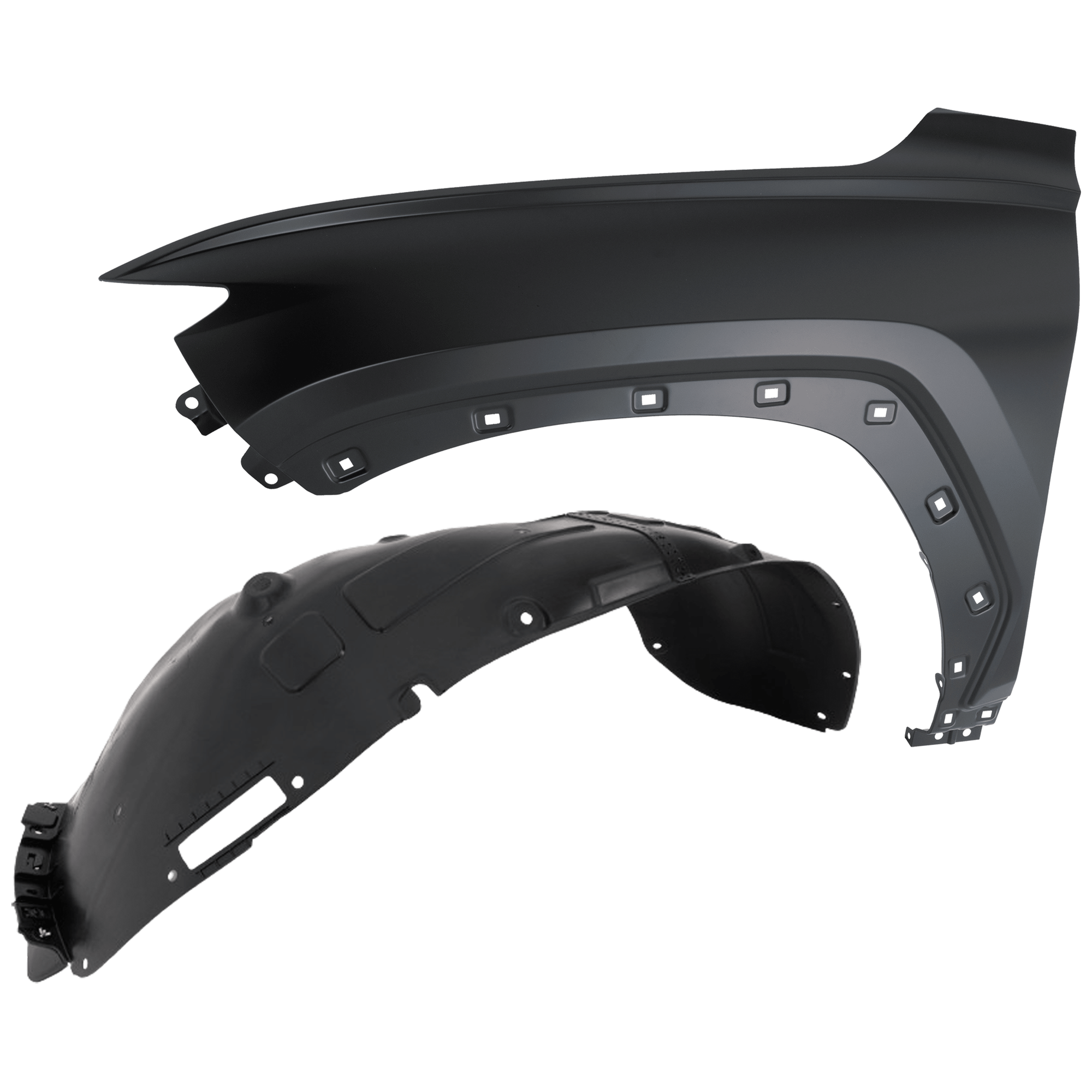 AM TUCSON 23-24 FRONT FENDER LH Primed with Fender Liner SKU KIT 050926 AE272 Partslink HY1240182 HY1248193 OEM 66311N9000-86811N9000