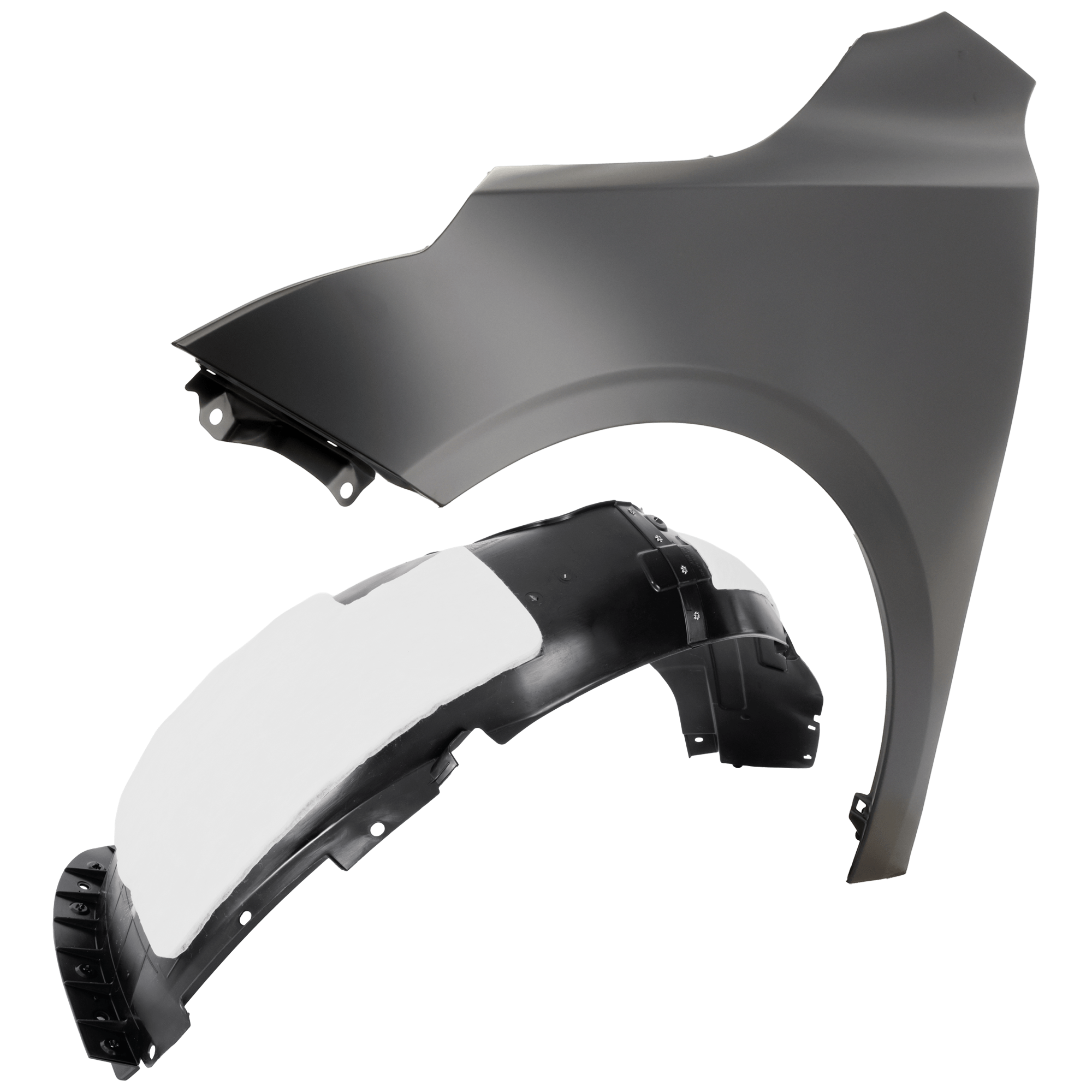 AM FORTE 22-23 FRONT FENDER LH Primed with Fender Liner SKU KIT 050926 AE282 Partslink KI1240154 KI1248174 OEM 66311M7000-86811M7500