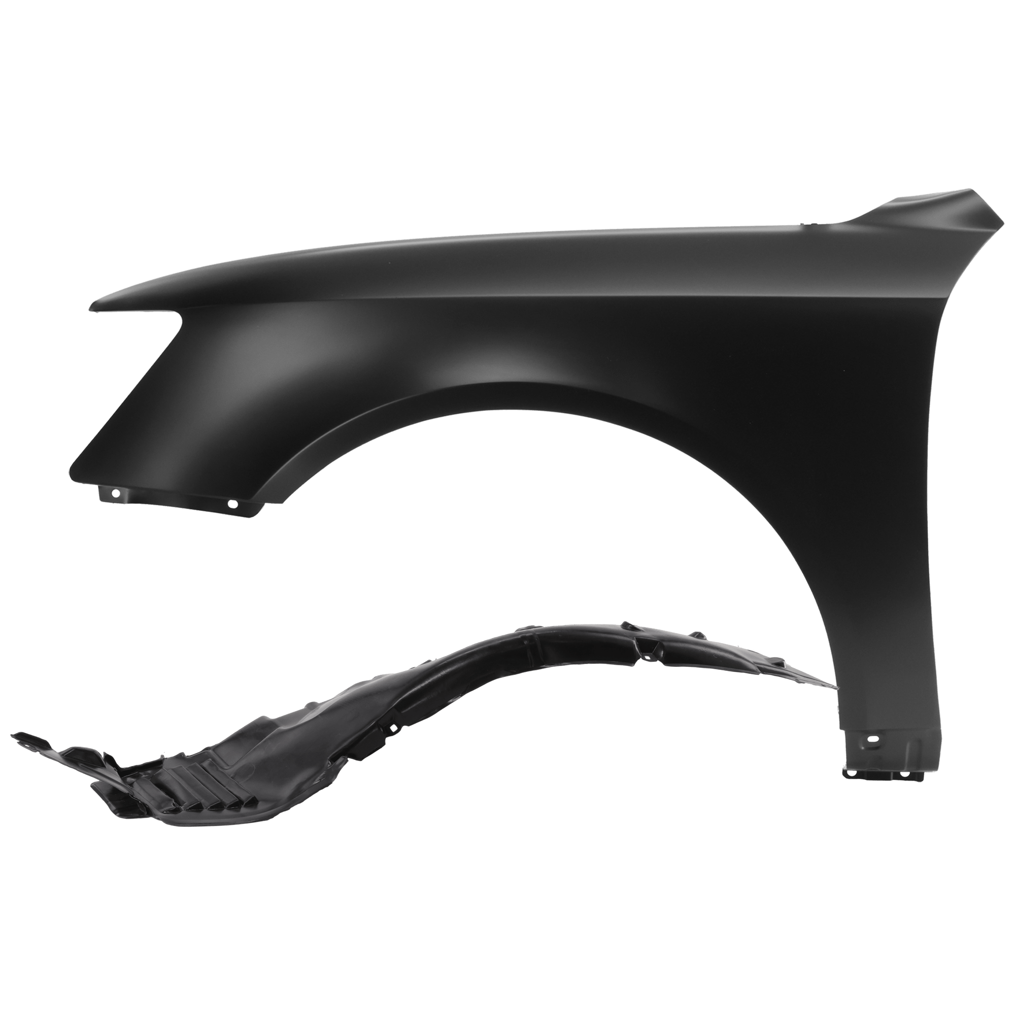 AM SONATA 06-08 FRONT FENDER LH Primed with Fender Liner SKU KIT 050926 AE295 Partslink HY1240134 HY1250116 OEM 663100A000-868110A000