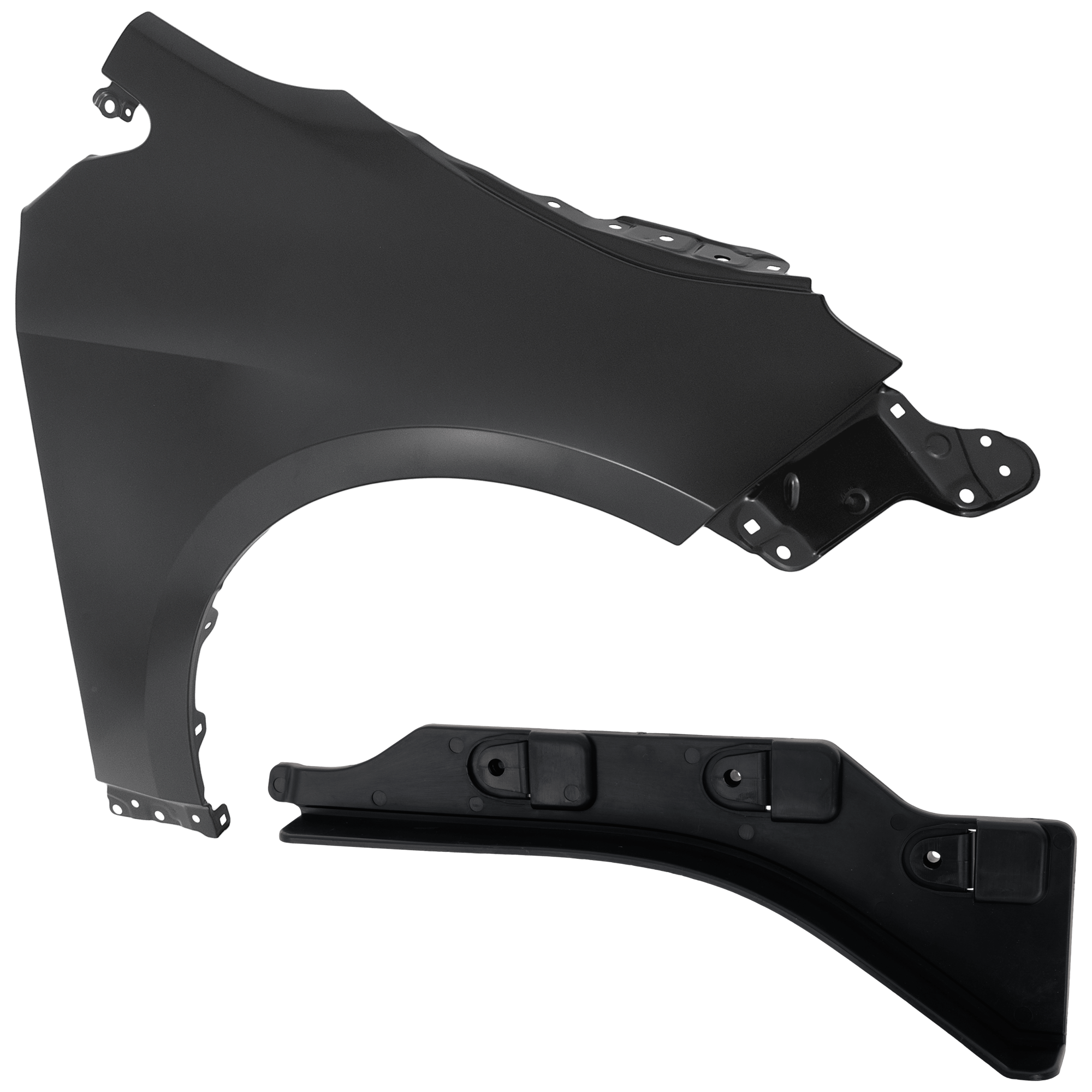AM COROLLA 20-25 FRONT FENDER RH Primed with Fender Liner SKU KIT 050926 AE300 Partslink TO1241271 TO1251141 OEM 5380102170-5385102300
