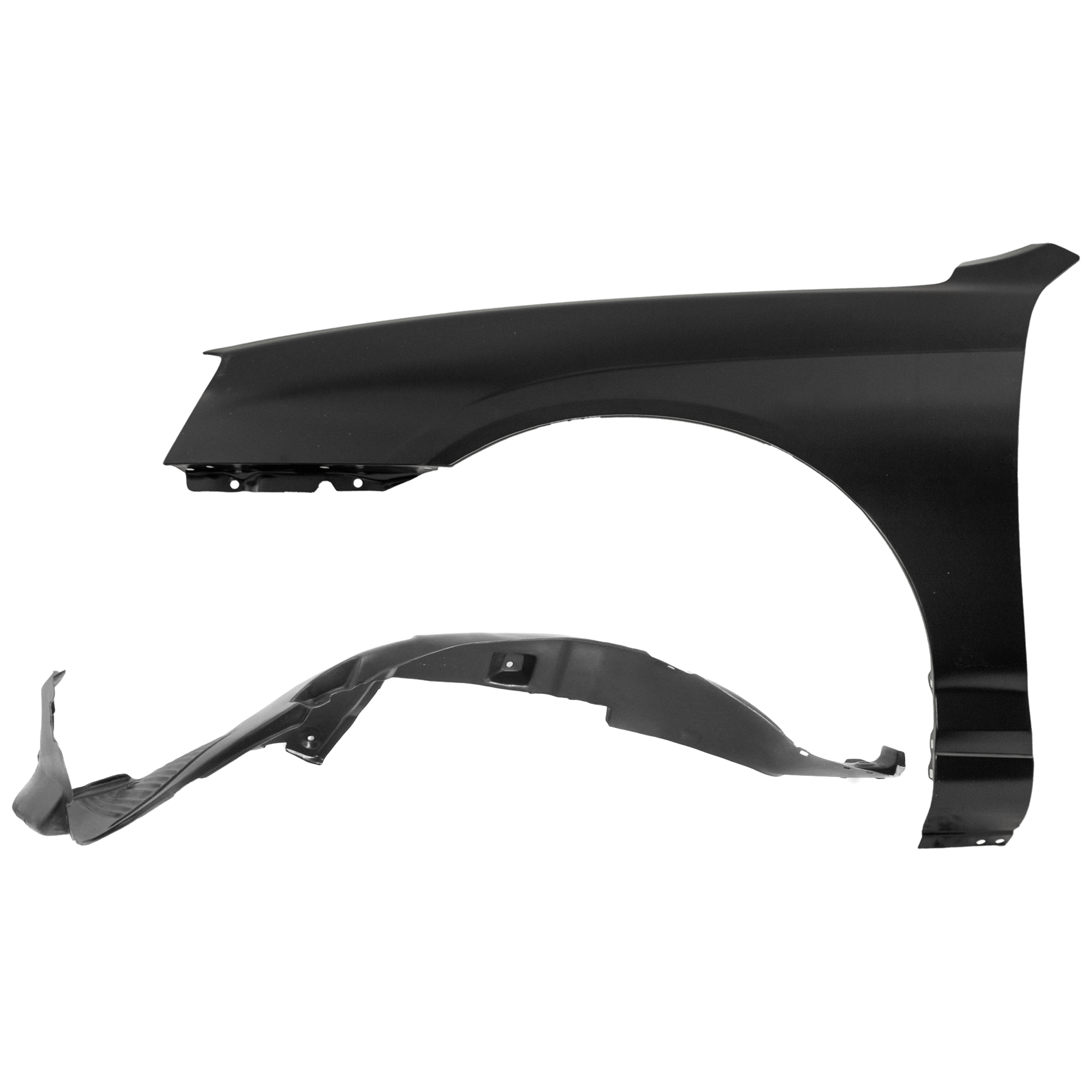 AM ELANTRA 01-03 FRONT FENDER LH Primed with Fender Liner SKU KIT 050926 AE303 Partslink HY1240121 HY1248105 OEM 663102D031-868112D000