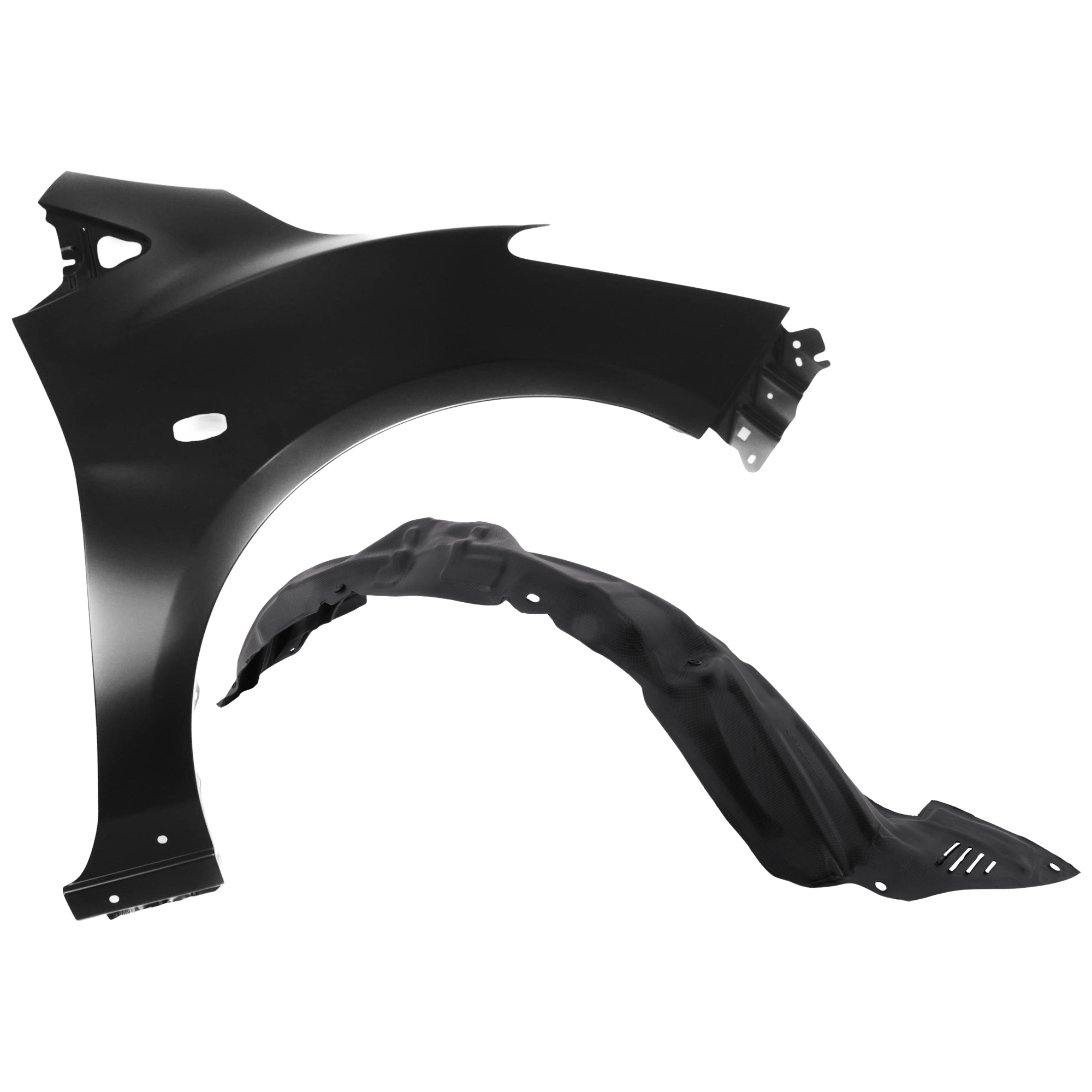 AM MAZDA 2-11-14 FRONT FENDER RH Primed with Fender Liner SKU KIT 050926 AE320 Partslink MA1241165 MA1249146 OEM D65152111C D65156131C D6525613