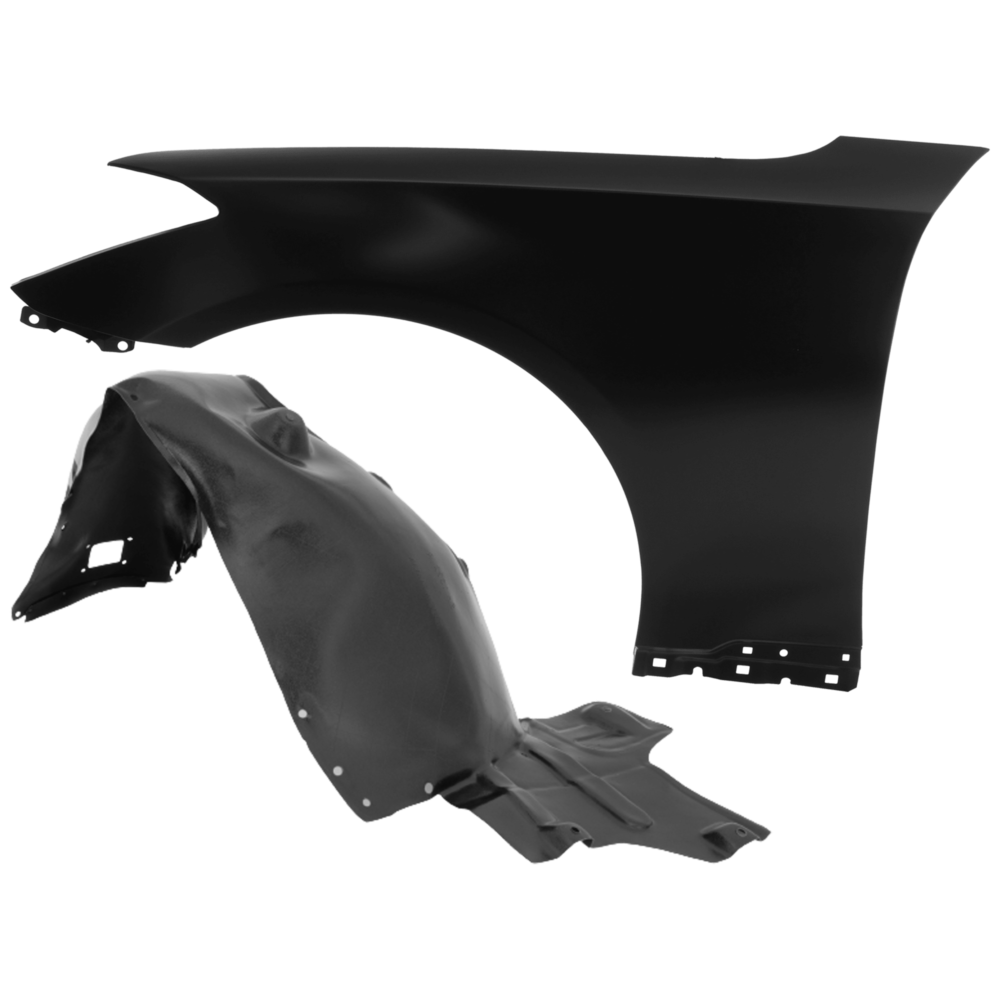 AM G80-17-17 GENESIS 15-16FRONT FENDER LH Primed with Fender Liner SKU KIT 050926 AE324 Partslink HY1240163 HY1248175 OEM 66310B1000-86811B1100
