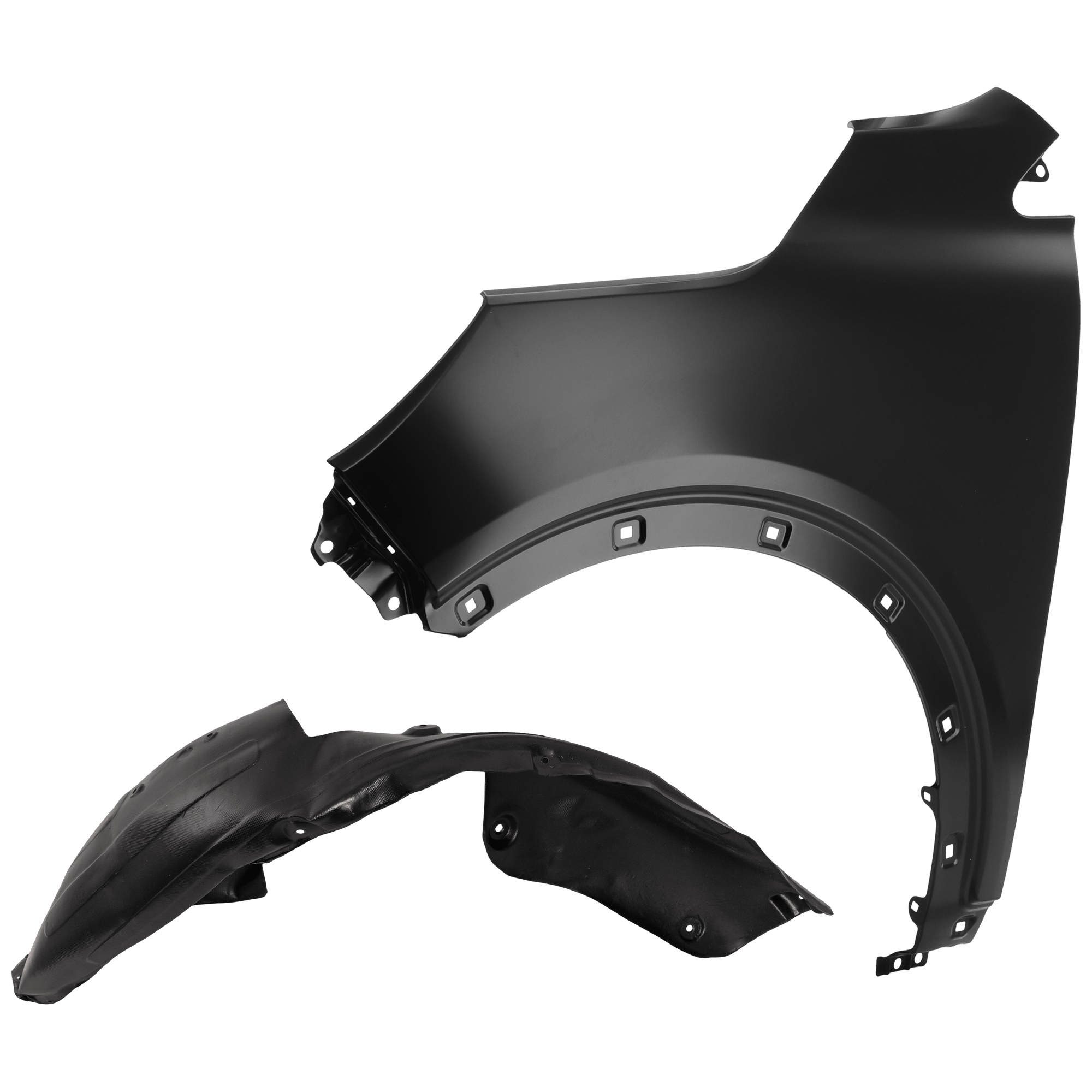 AM SORENTO 16-18 FRONT FENDER LH Primed with Fender Liner SKU KIT 050926 AE325 Partslink KI1240146 KI1248142 OEM 66311C6000-86810C6000