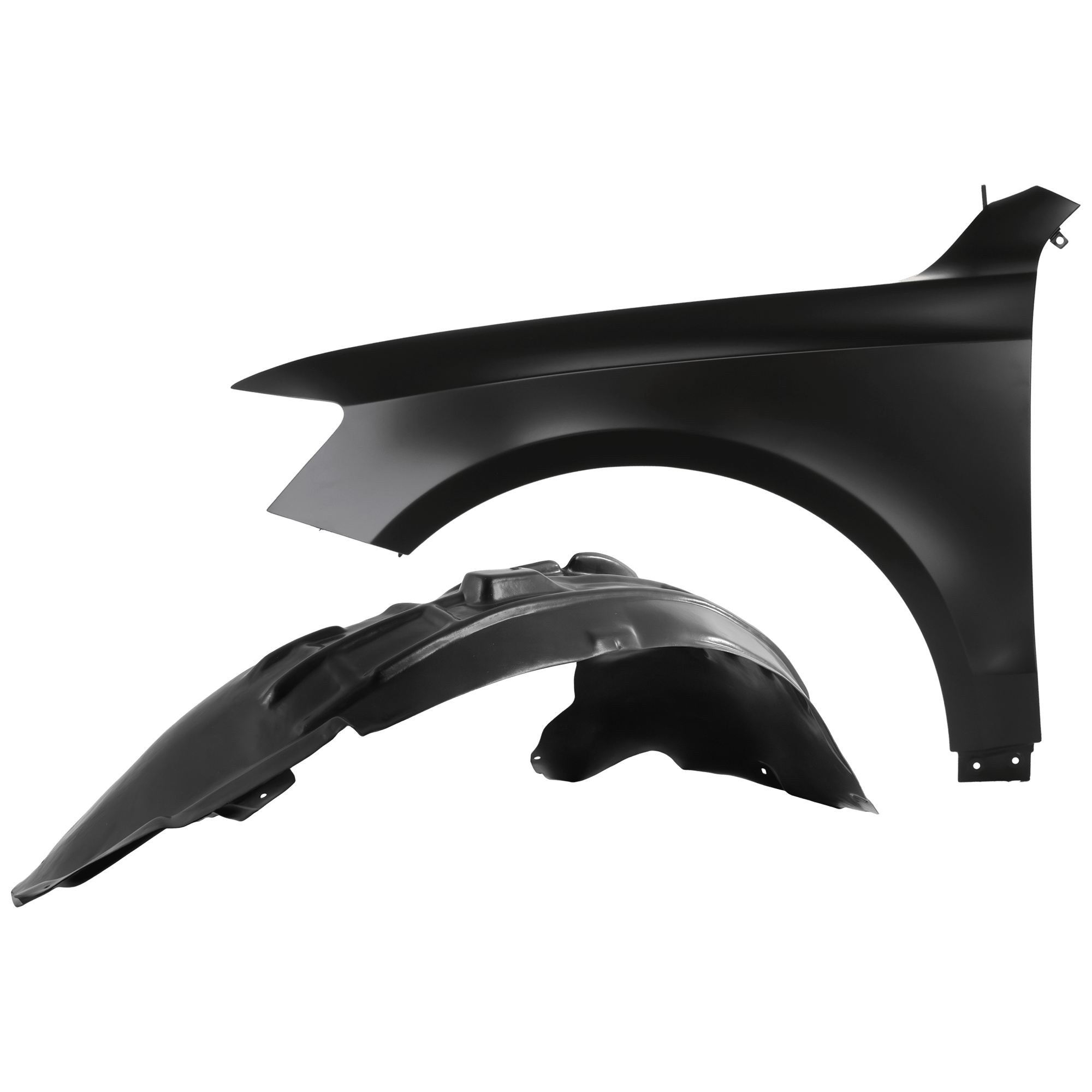 AM Q5-09-12 FRONT FENDER LH Primed with Fender Liner SKU KIT 050926 AE330 Partslink AU1240134 AU1240122 AU1248112 OEM 8R0821105A 8R0821105-8R0821171