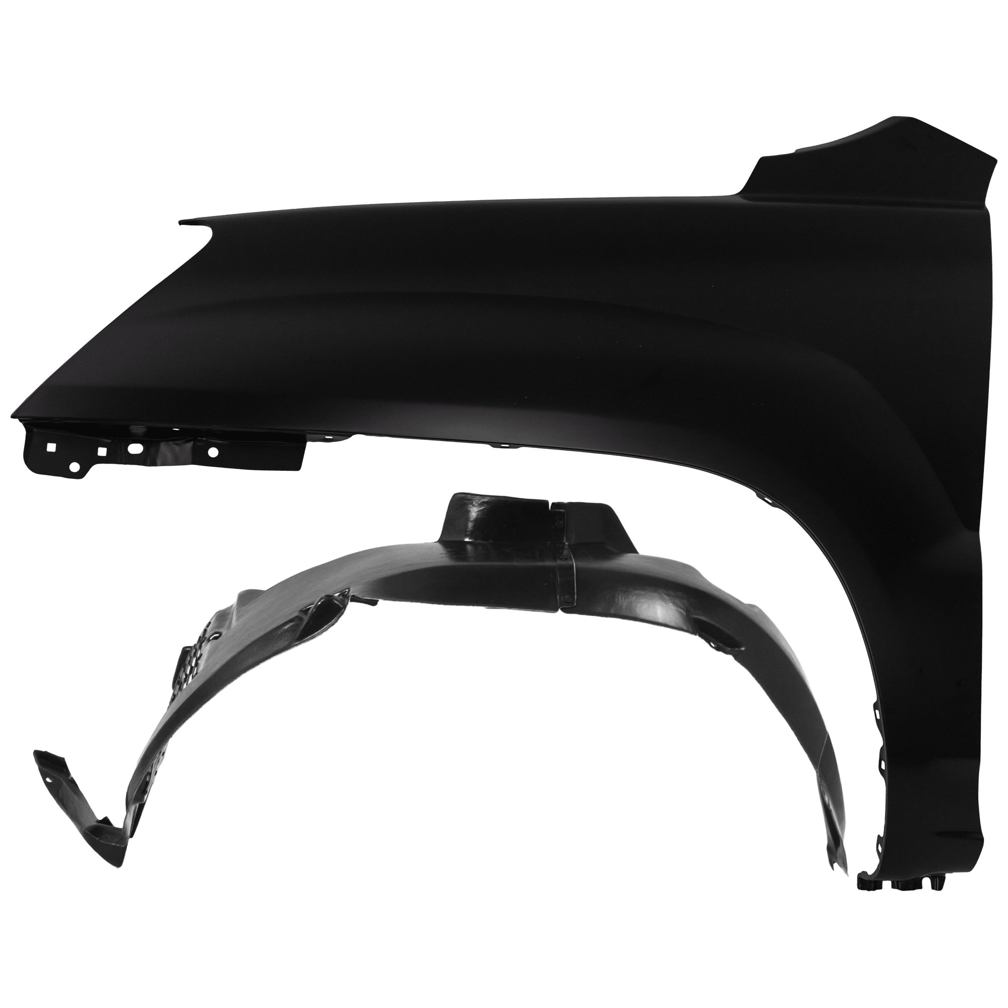 AM SPORTAGE 05-10 FRONT FENDER LH Primed with Fender Liner SKU KIT 050926 AE331 Partslink KI1240120 KI1250114 OEM 663111F100-868111F000