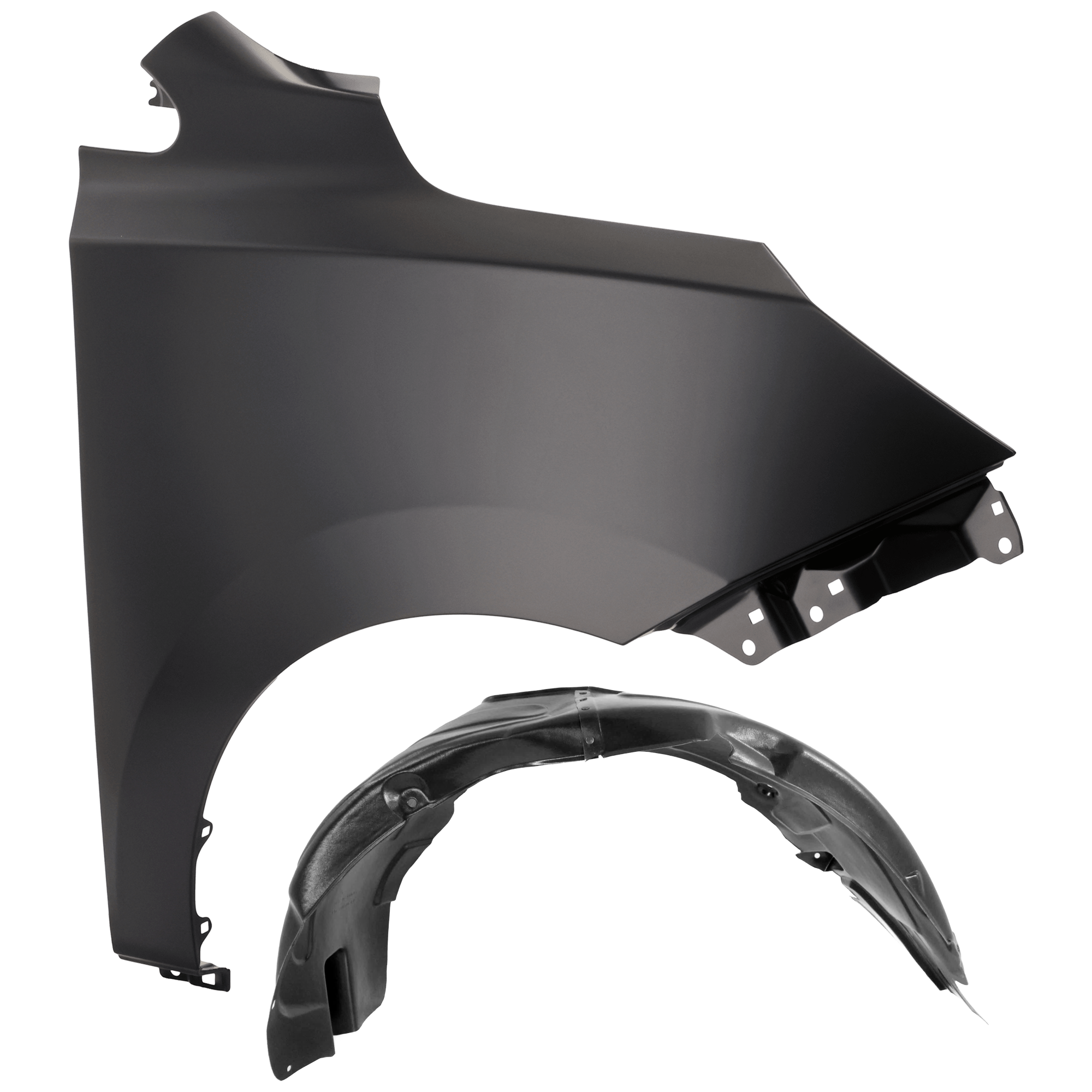 AM TUCSON 10-13 FRONT FENDER RH Primed with Fender Liner SKU KIT 050926 AE335 Partslink HY1241146 HY1249121 OEM 663212S000-868122S001