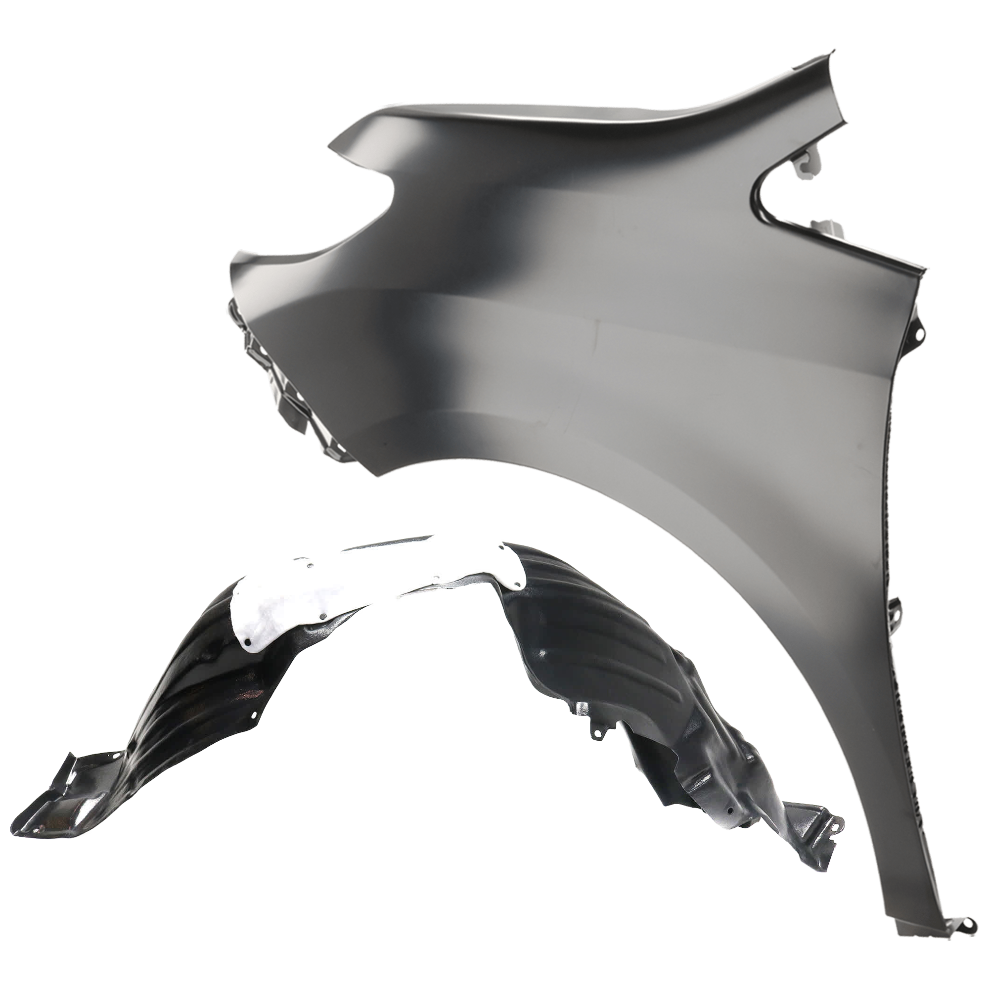 AM SIENNA 15-17 FRONT FENDER LH Primed with Fender Liner SKU KIT 050926 AE336 Partslink TO1240234 TO1240272 TO1248203 OEM 5381208020-5381208030-53806080