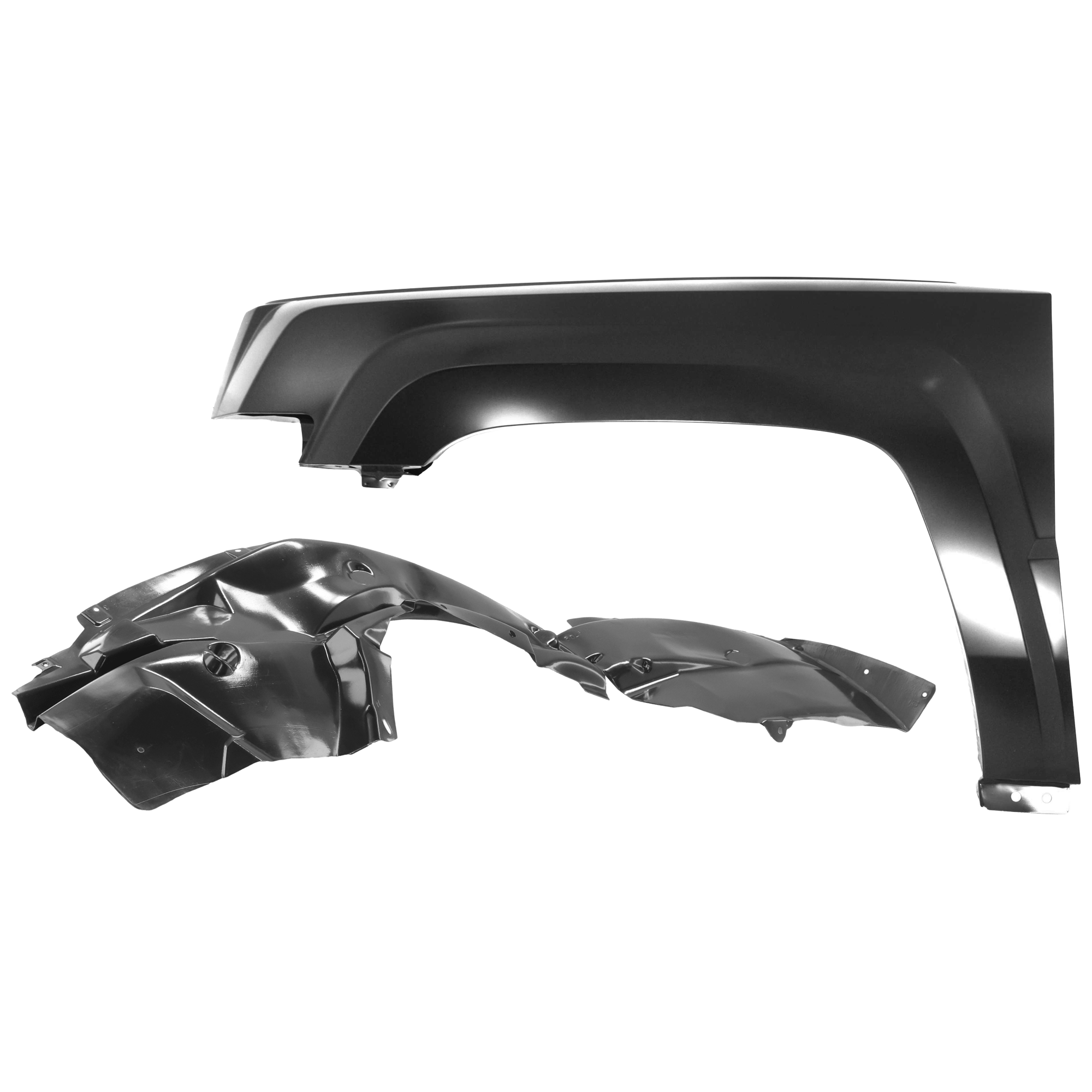 AM PATRIOT 07-10 FRONT FENDER LH Primed with Fender Liner SKU KIT 050926 AE343 Partslink CH1240261 CH1248134 OEM 5054317AB 5116245AF